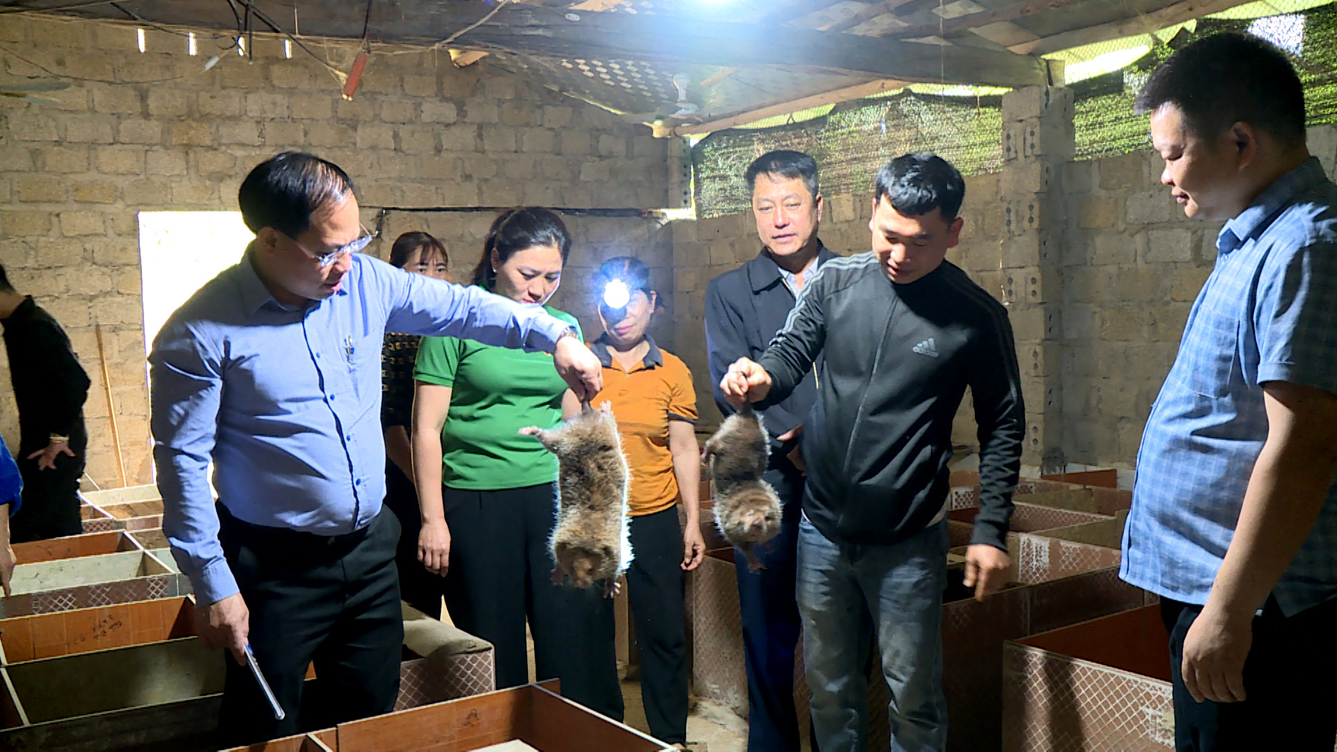 Đồng chí Bí thư Đảng ủy Âu Thế Thái thăm, kiểm tra các mô hình kinh tế trên địa bàn