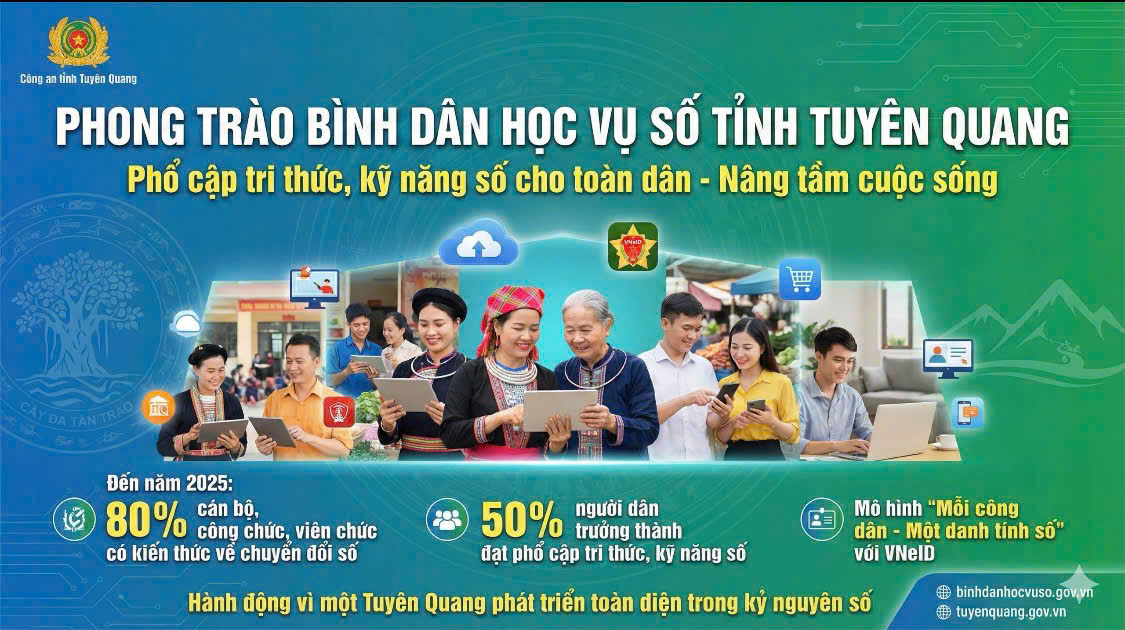 UBND xã Thượng Lâm triển khai Phong trào bình dân học vụ số trên địa bàn xã