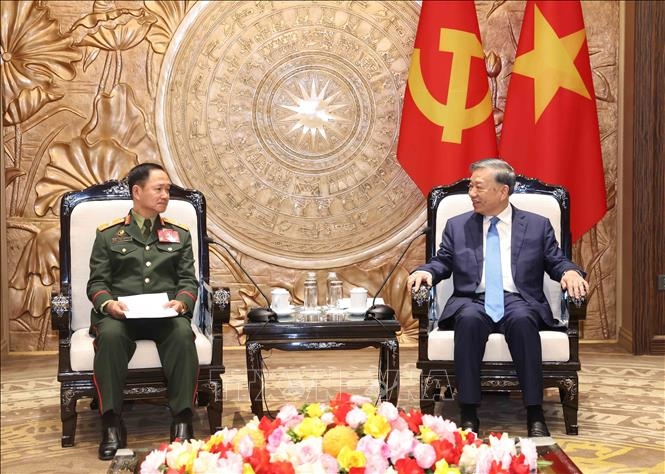 Tổng Bí thư, Chủ tịch nước Tô Lâm tiếp Phó thủ tướng, Bộ trưởng Bộ Quốc phòng Lào