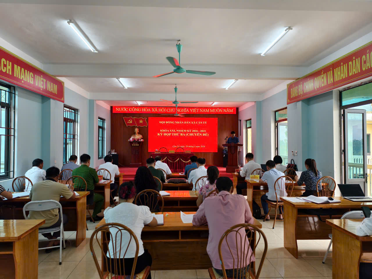 HỘI ĐỒNG NHÂN DÂN XÃ CÁN TỶ KHÓA XXI, NHIỆM KỲ 2026 – 2031 TỔ CHỨC KỲ HỌP THỨ BA (CHUYÊN ĐỀ)