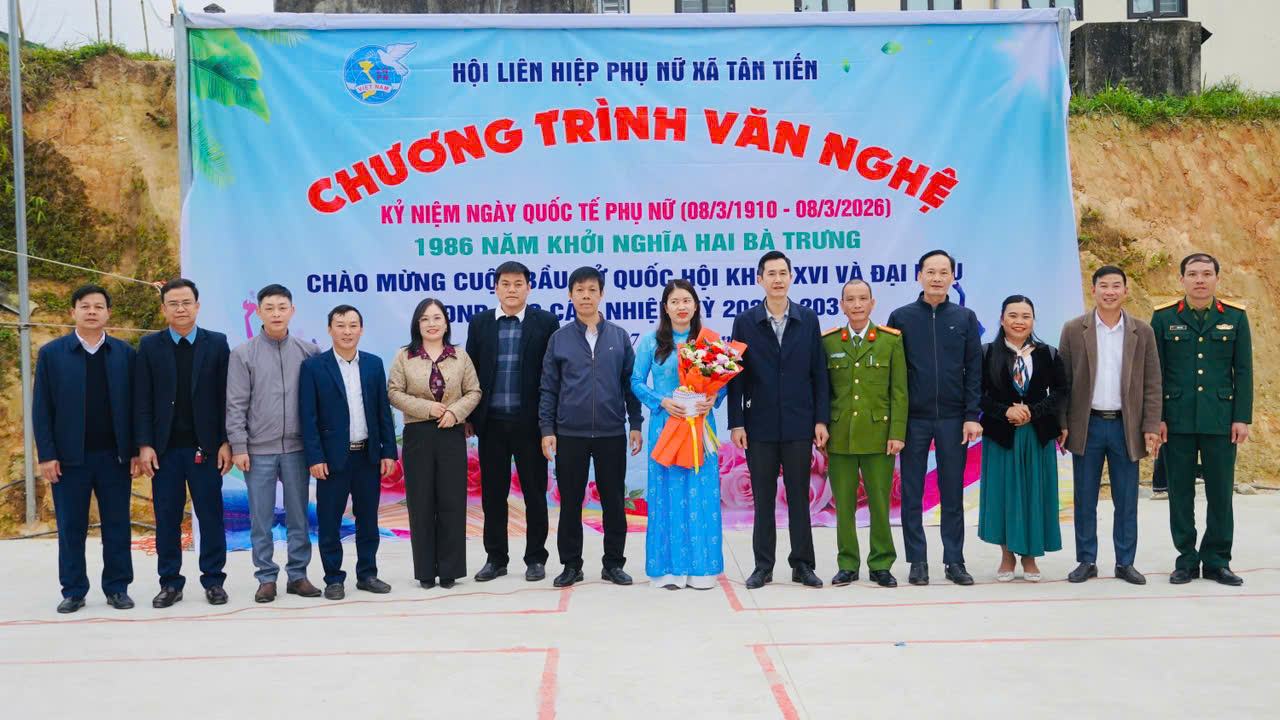 Hội LHPN xã Tân Tiến, tổ chức các hoạt động kỷ niệm Ngày Quốc tế phụ nữ (8/3/1910 – 8/3/2026)   1986 năm Khởi nghĩa Hai Bà Trưng, chào mừng cuộc bầu cử Quốc hội khóa XVI và đại biểu HĐND các cấp, nhiệm kỳ 2026-2031  