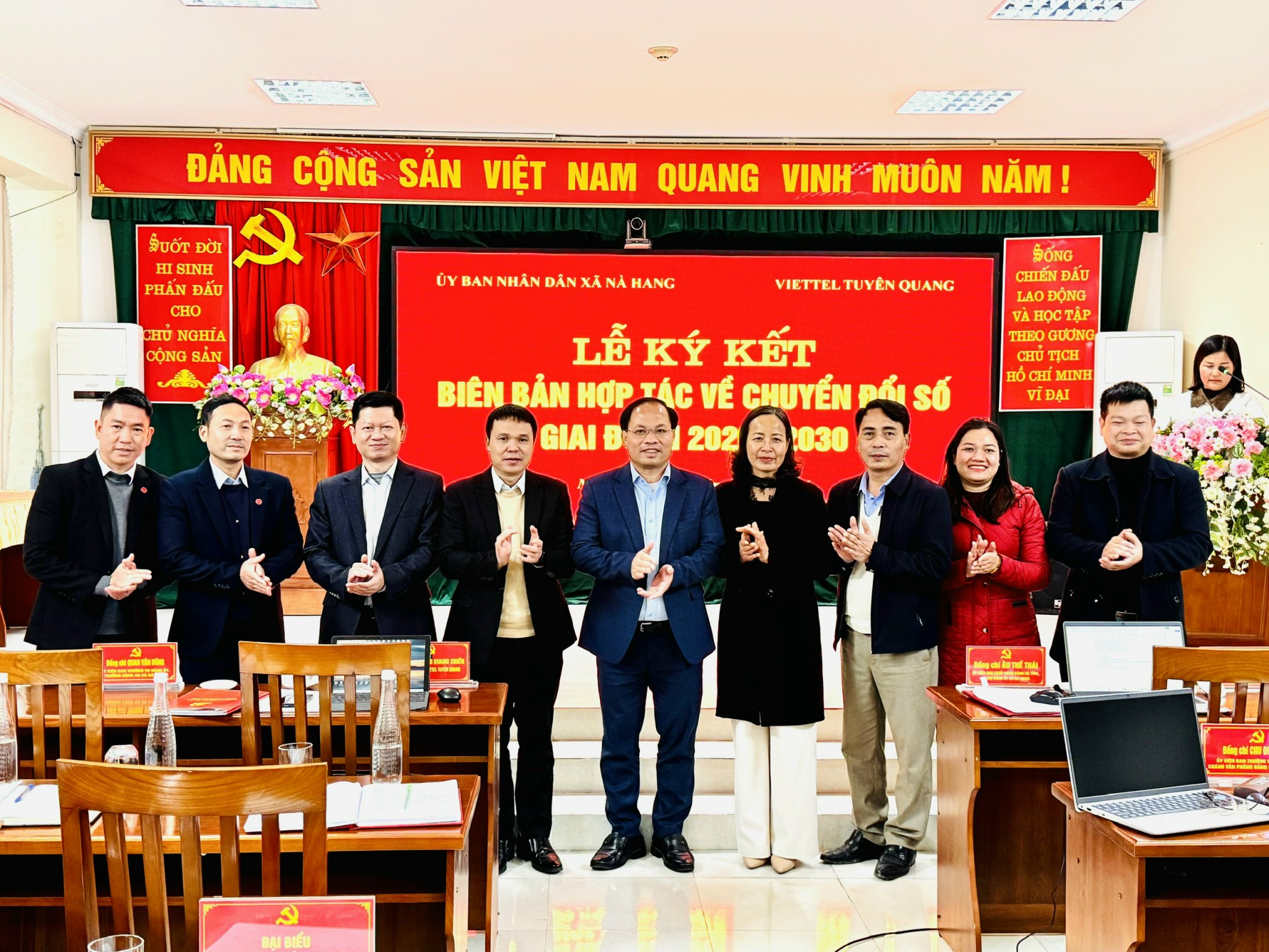 Đảng ủy xã Nà Hang sơ kết thực hiện Nghị quyết số 57-NQ/TW của Bộ Chính trị