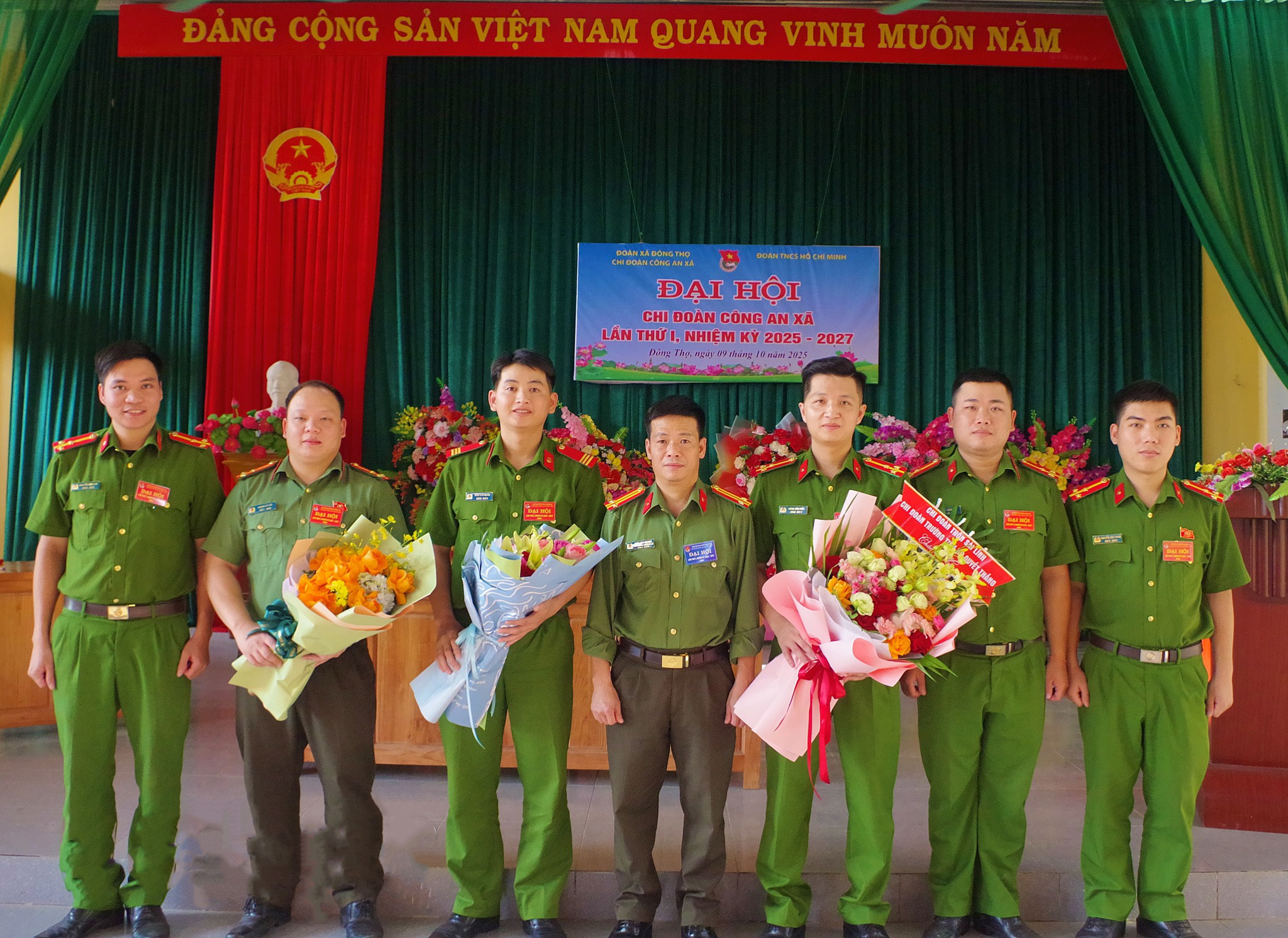 Tổ chức thành công Đại hội Chi đoàn Công an xã Đông Thọ lần thứ I