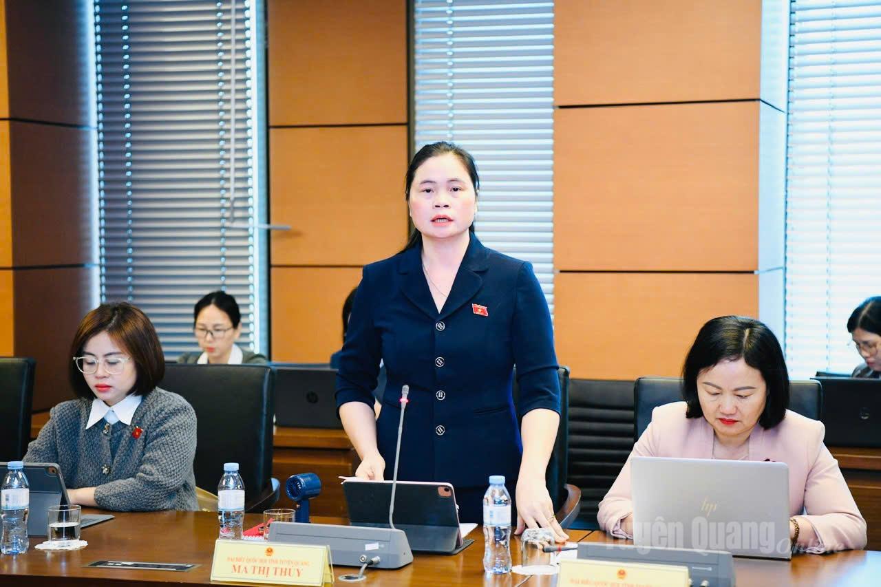 Đoàn đại biểu Quốc hội tỉnh thảo luận tổ vào một dự án luật