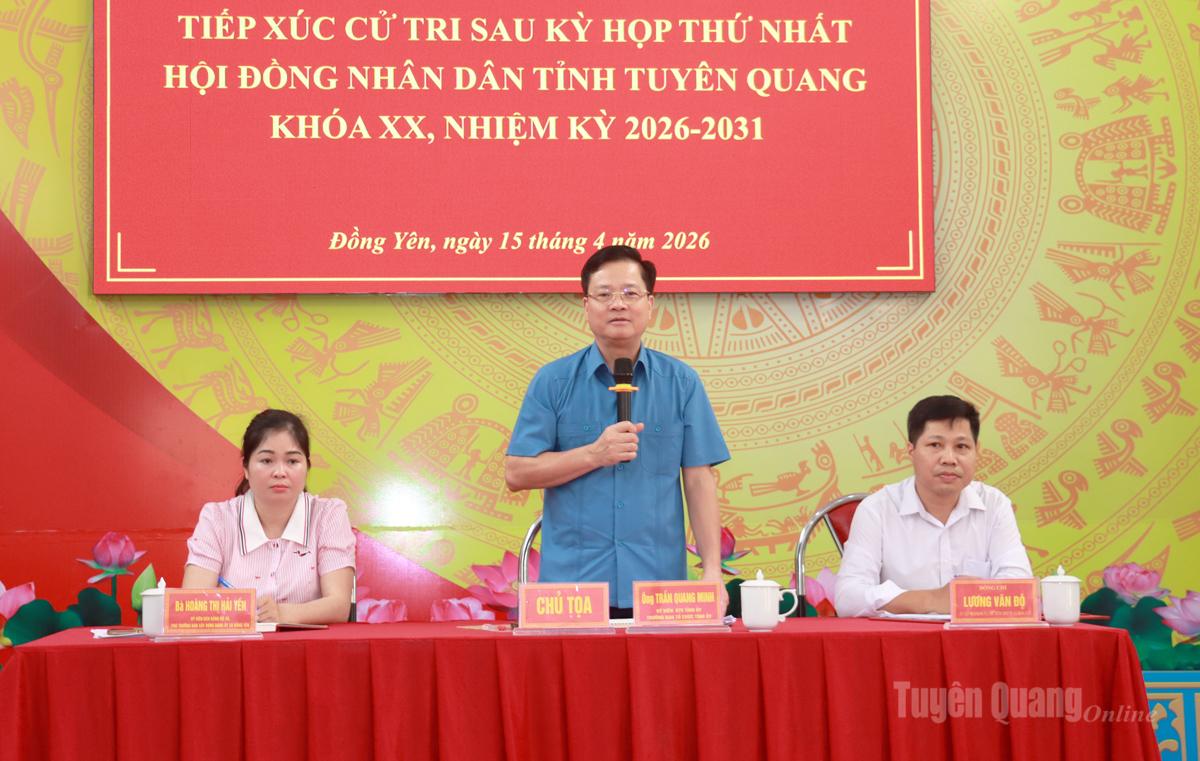 Các tổ đại biểu HĐND tỉnh tiếp xúc cử tri sau Kỳ họp thứ nhất HĐND tỉnh khóa XX