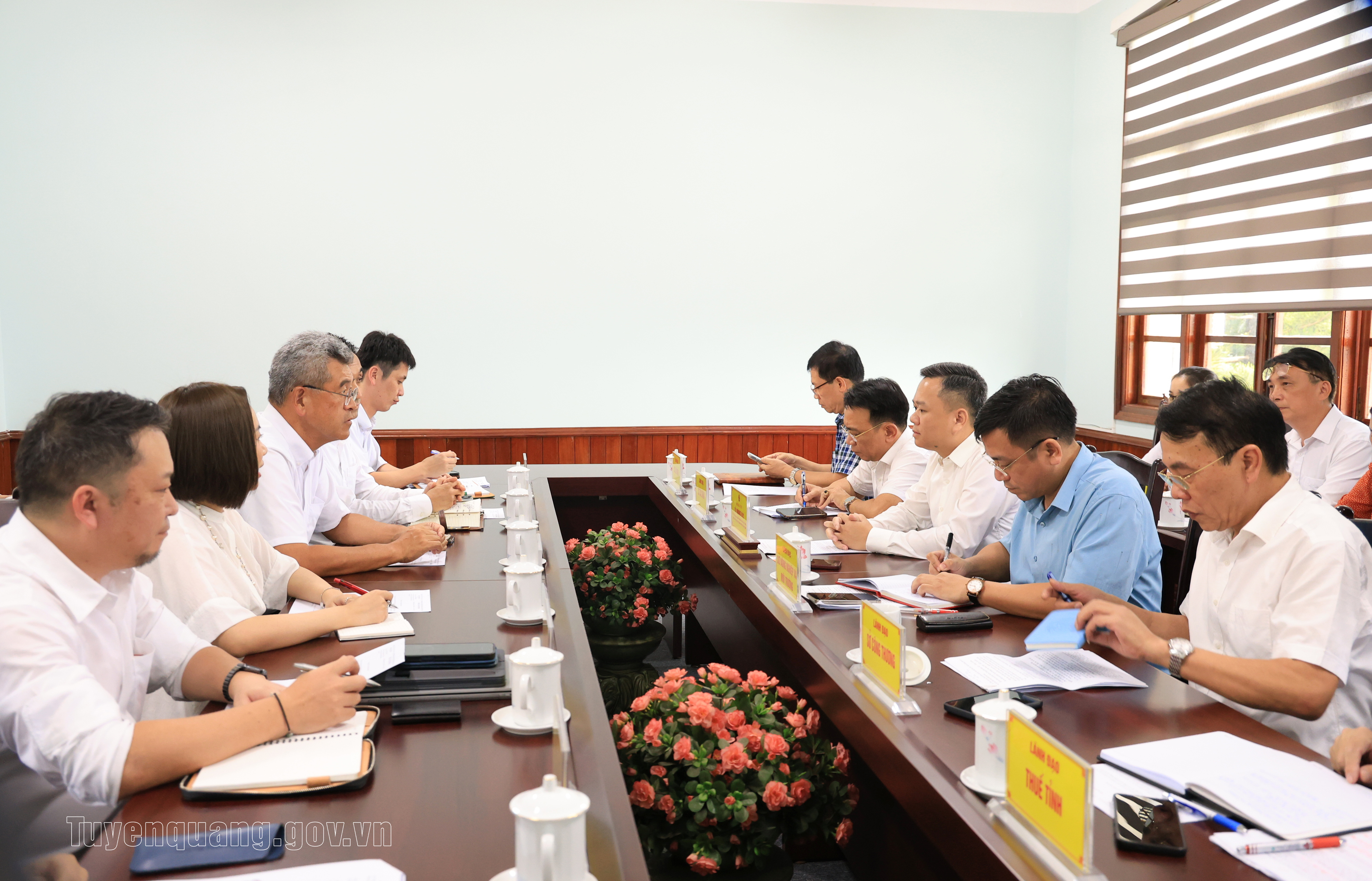 Phó Chủ tịch UBND tỉnh Đỗ Hùng Đức làm việc với Công ty TNHH Điện sinh khối EREX Tuyên Quang