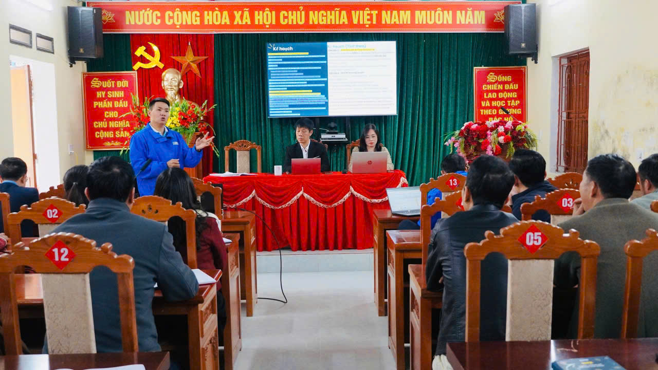 Xã Tân Tiến triển khai hiệu quả các hoạt động Dự án Plan trong Quý I năm tài chính FY2026