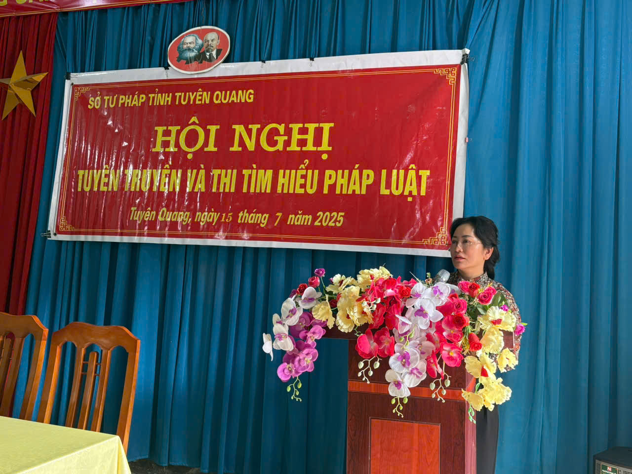 Sở Tư pháp tỉnh Tuyên Quang tổ chức tuyên truyền và thi tìm hiểu pháp luật tại xã Phú Linh, Mậu Duệ, Sủng Máng.