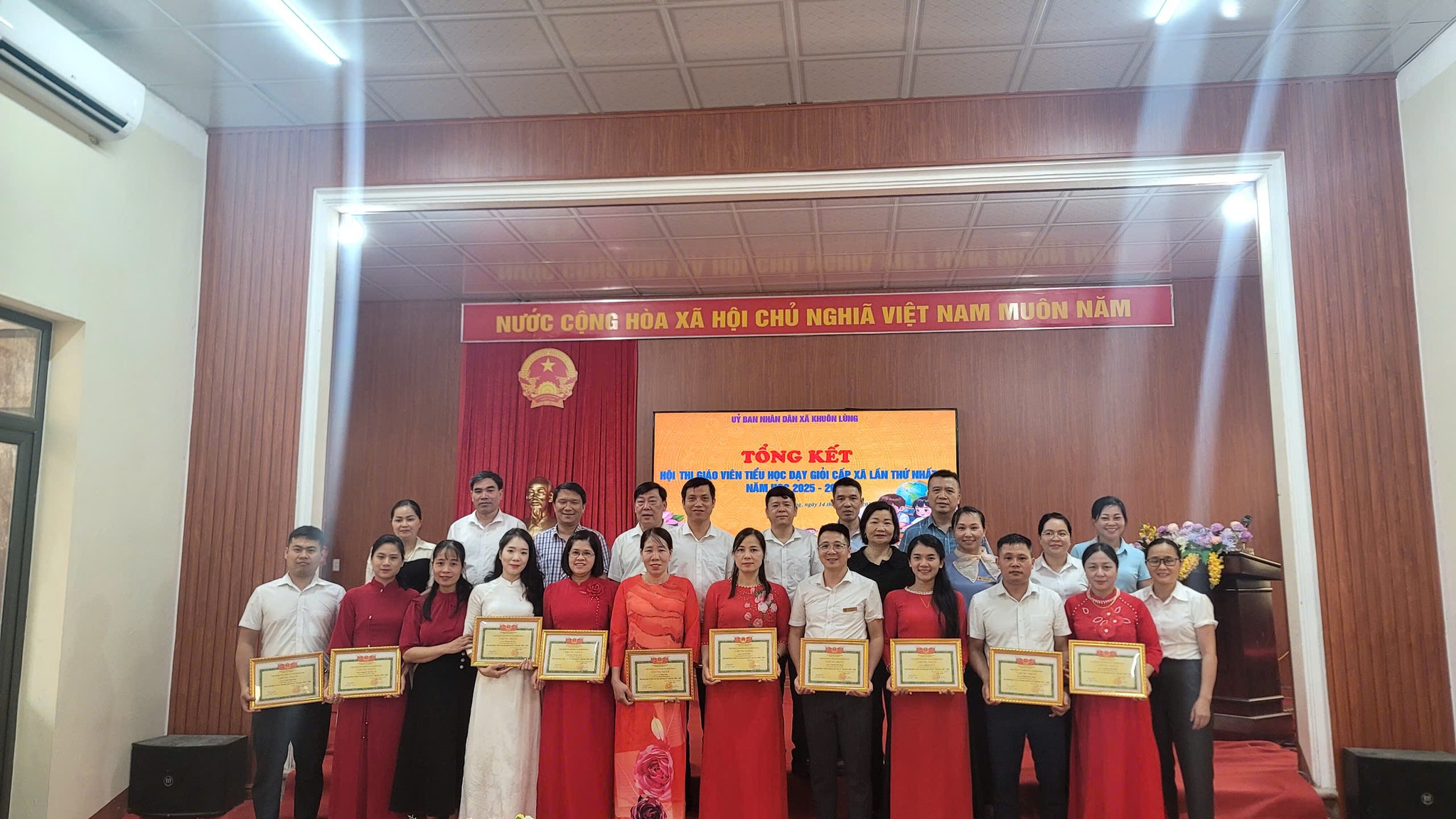 TỔNG KẾT HỘI THI GIÁO VIÊN DẠY GIỎI TIỂU HỌC CẤP XÃ NĂM HỌC 2025 – 2026