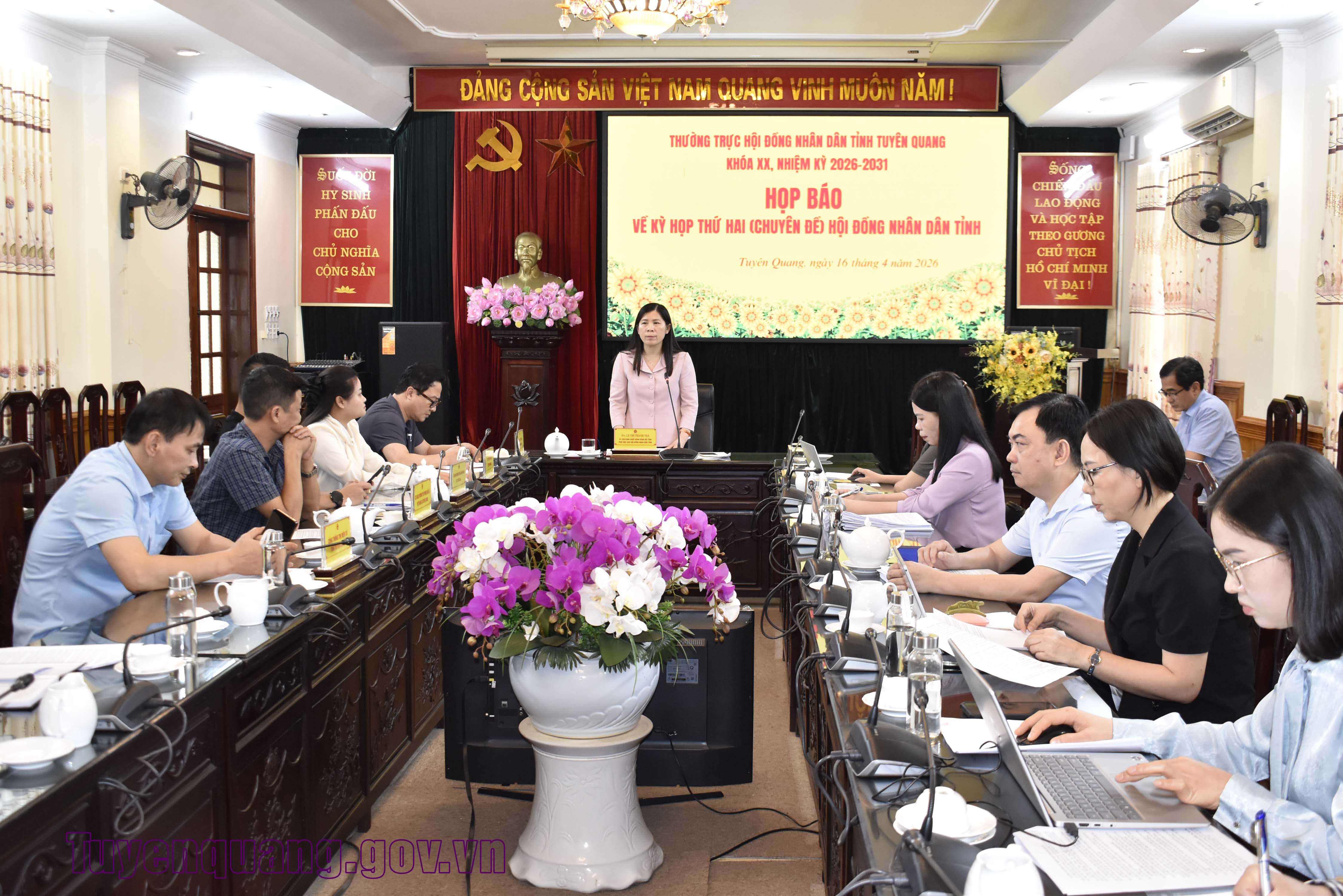 Họp báo về Kỳ họp chuyên đề thứ hai HĐND tỉnh khóa XX