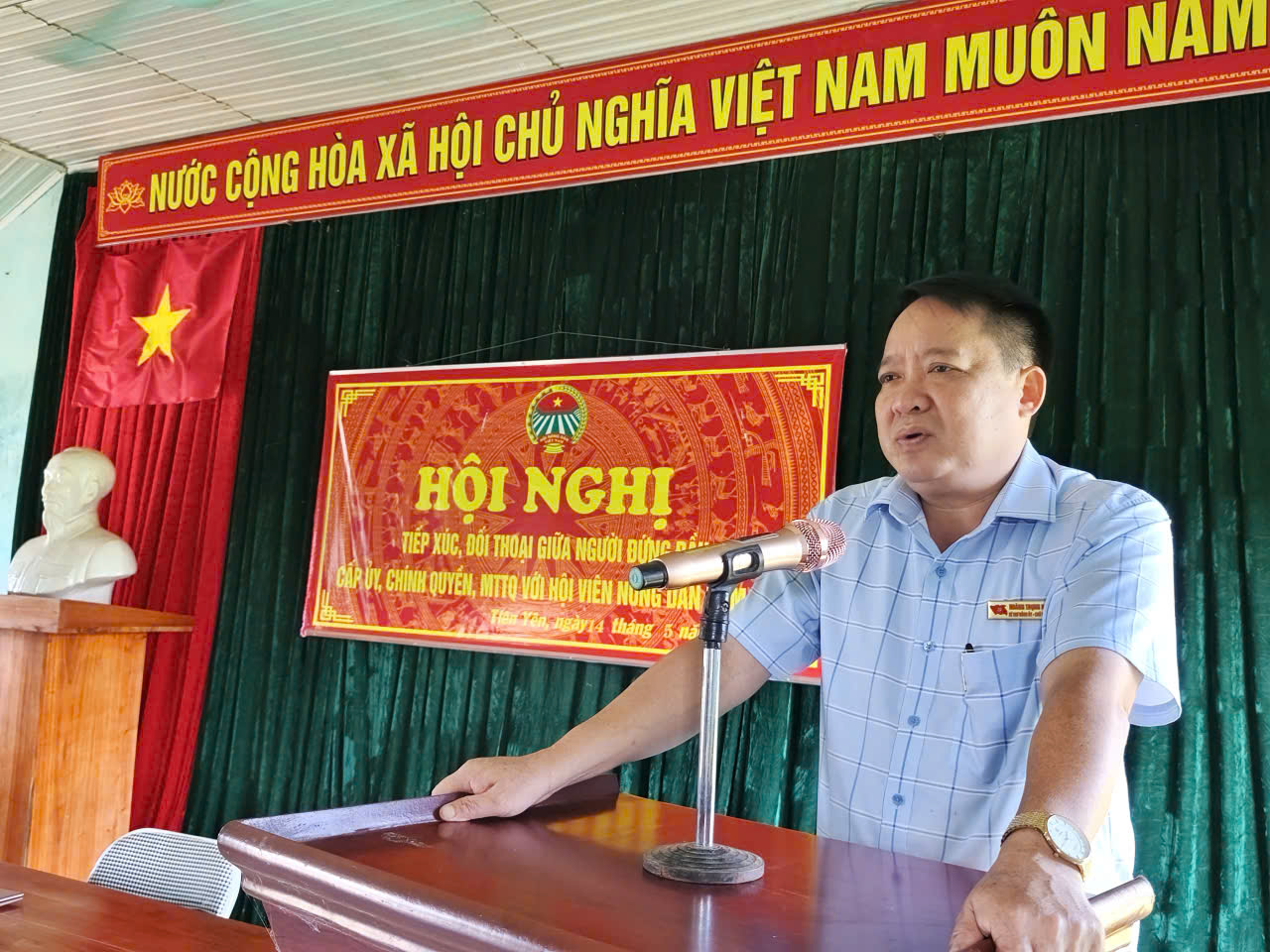 Hội nghị tiếp xúc, đối thoại giữa người đứng đầu cấp ủy, chính quyền, MTTQ với cán bộ, hội viên nông dân và Nhân dân trên địa bàn xã Tiên Yên