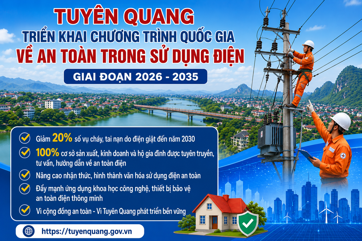 Triển khai Chương trình quốc gia về an toàn trong sử dụng điện giai đoạn 2026 – 2035