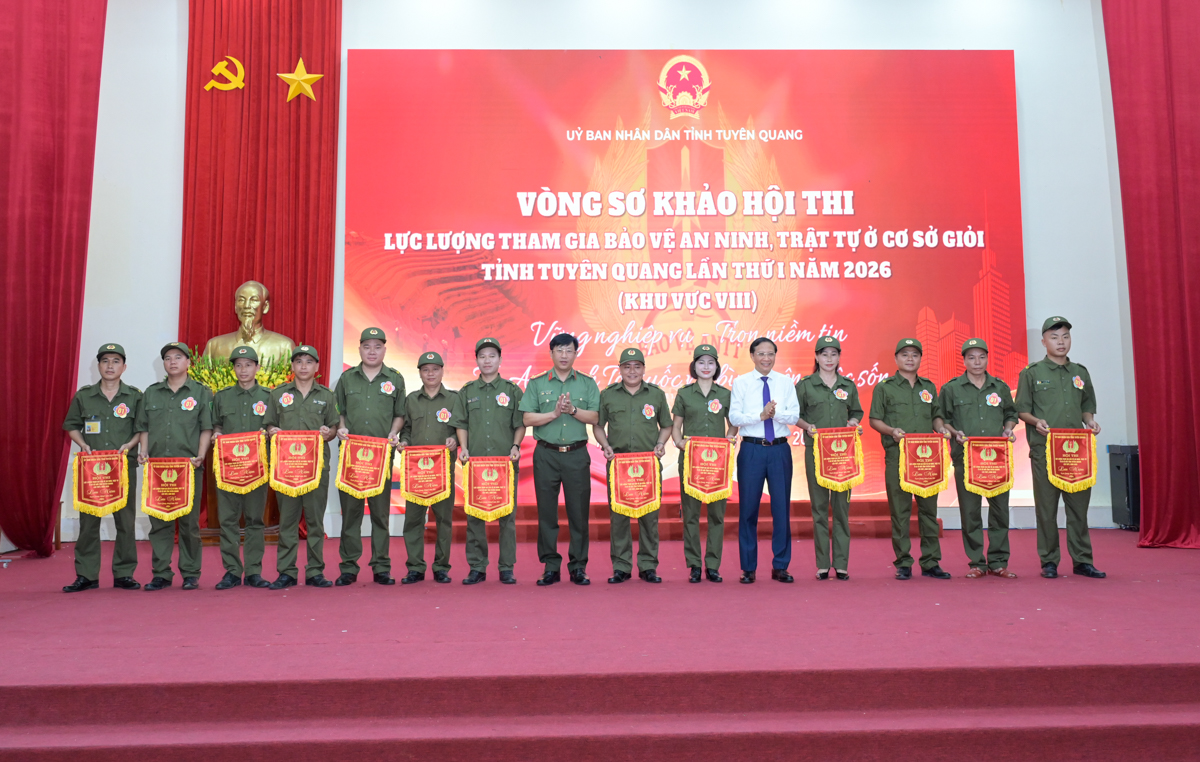 Vòng sơ khảo Hội thi lực lượng tham gia bảo vệ an ninh, trật tự ở cơ sở giỏi tỉnh Tuyên Quang lần thứ nhất năm 2026 (khu vực VIII)