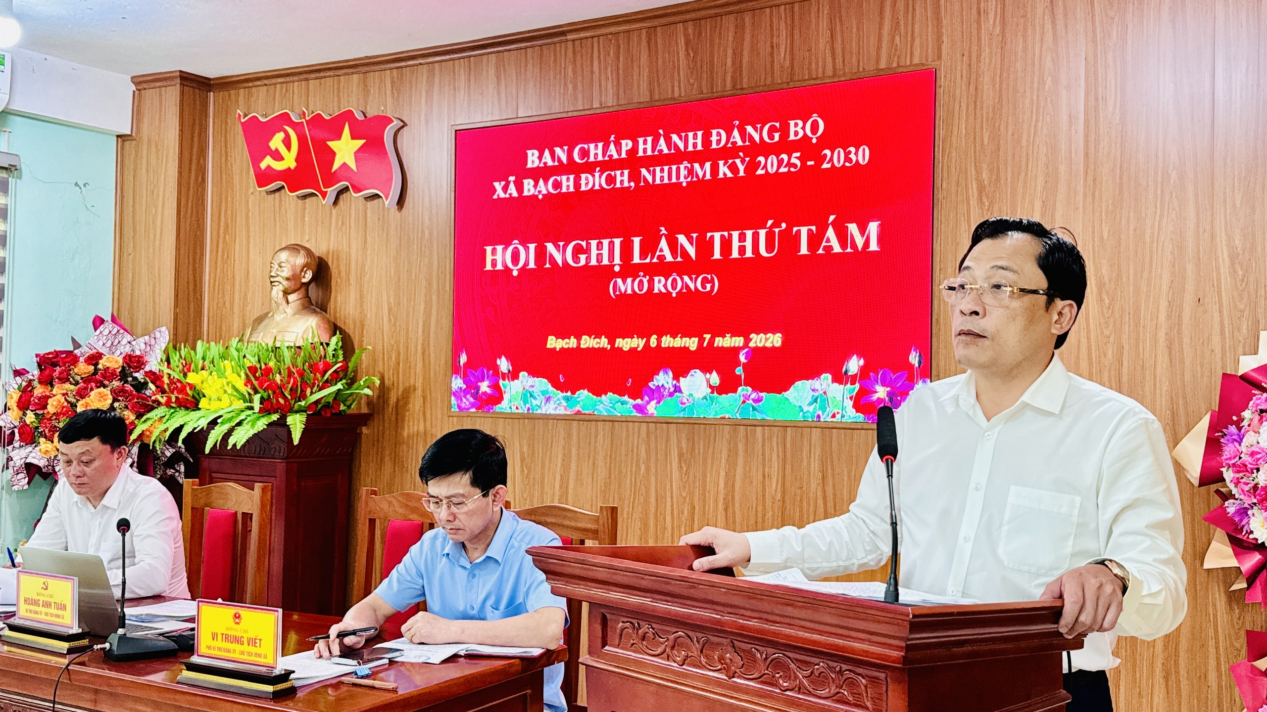ĐẢNG ỦY XÃ BẠCH ĐÍCH TỔ CHỨC HỘI NGHỊ BAN CHẤP HÀNH ĐẢNG BỘ XÃ LẦN THỨ 8 (MỞ RỘNG), NHIỆM KỲ 2025–2030