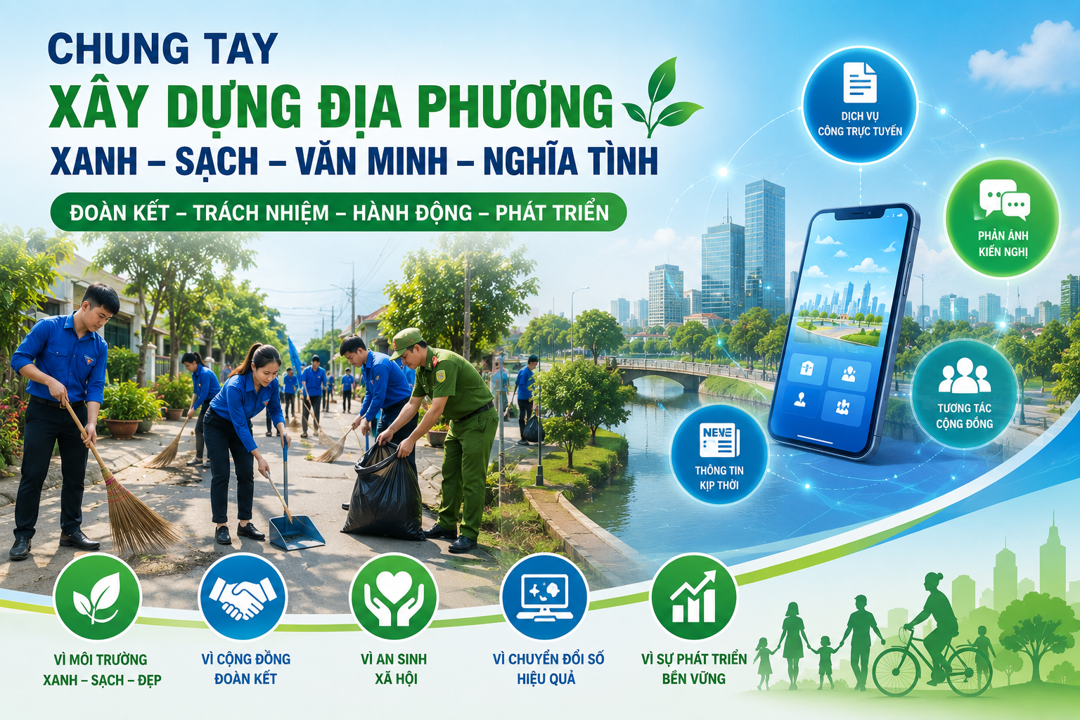 Xã Đông Thạnh lan tỏa tinh thần đoàn kết, chung tay xây dựng địa phương văn minh