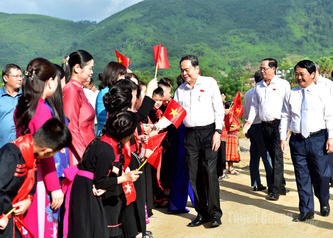 Chủ tịch Quốc hội Trần Thanh Mẫn thăm và làm việc tại Tuyên Quang