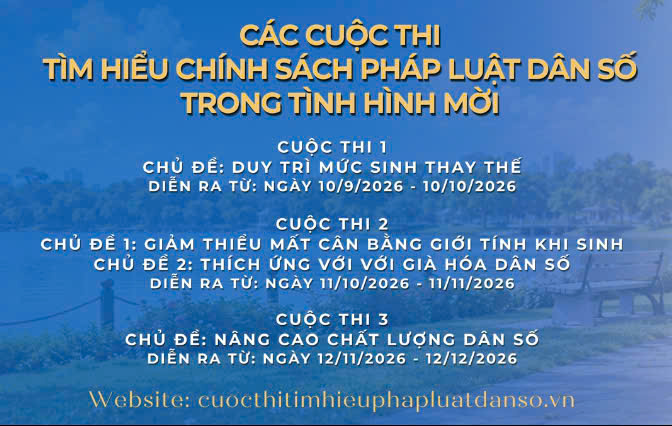 Thể lệ Cuộc thi tìm hiểu chính sách pháp luật dân số trong tình hình mới (online trên mạng xã hội)