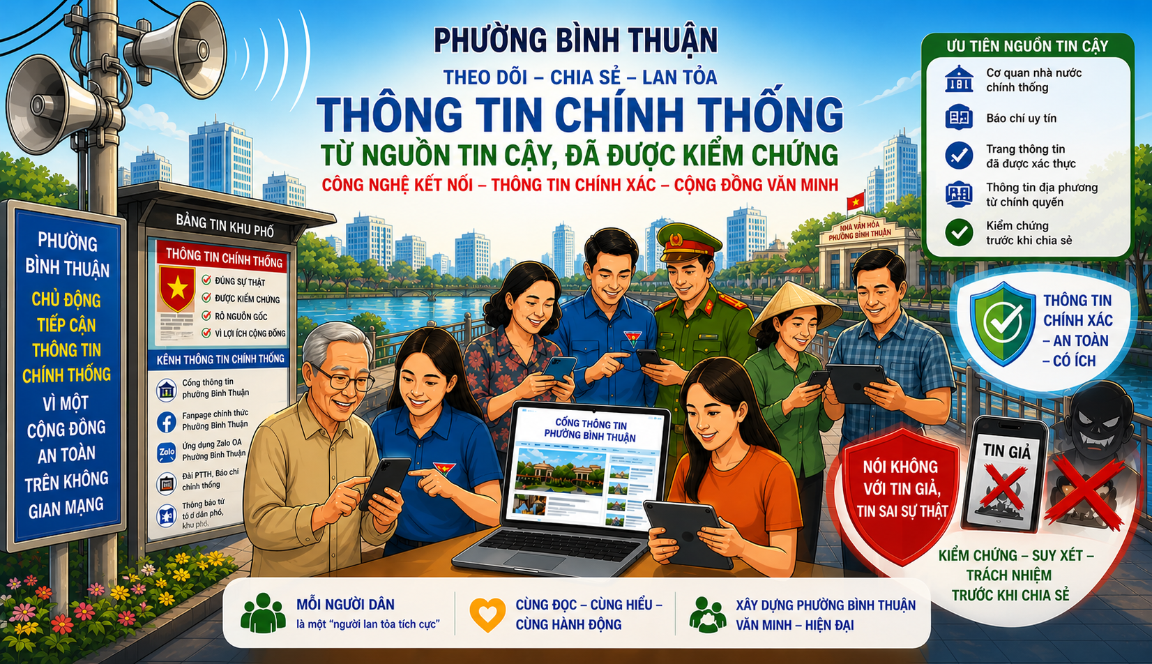 GIỮ VỮNG TRẬN ĐỊA TƯ TƯỞNG TRONG KỶ NGUYÊN SỐ: BÌNH THUẬN XÂY DỰNG “PHÁO ĐÀI SỐ” ĐA TẦNG