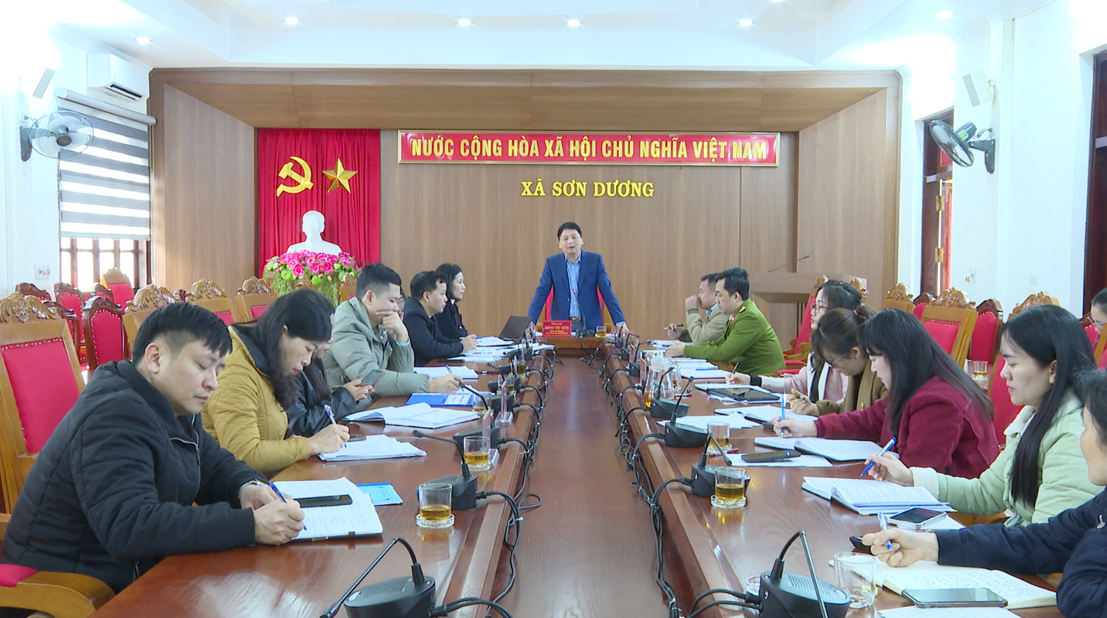 UBND xã Sơn Dương họp thường kỳ tháng 1 năm 2026