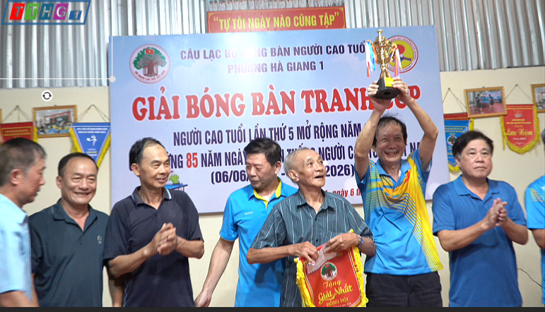 HỘI NGƯỜI CAO TUỔI PHƯỜNG HÀ GIANG 1 TỔ CHỨC GIẢI GIAO LƯU BÓNG BÀN TRANH CÚP NGƯỜI CAO TUỔI LẦN THỨ V NĂM 2026