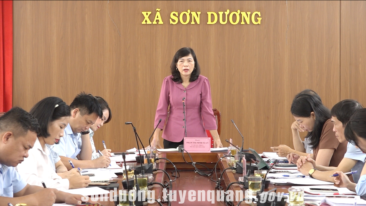 Đoàn giám sát, khảo sát của HĐND tỉnh làm việc tại xã Sơn Dương