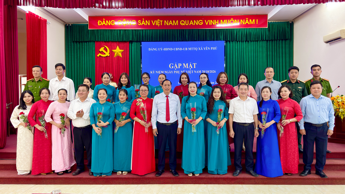 XÃ YÊN PHÚ GẶP MẶT KỶ NIỆM NGÀY TRUYỀN THỐNG CÁC CƠ QUAN ĐẢNG, CÁC TỔ CHỨC CHÍNH TRỊ - XÃ HỘI VÀ NGÀY PHỤ NỮ VIỆT NAM 20/10