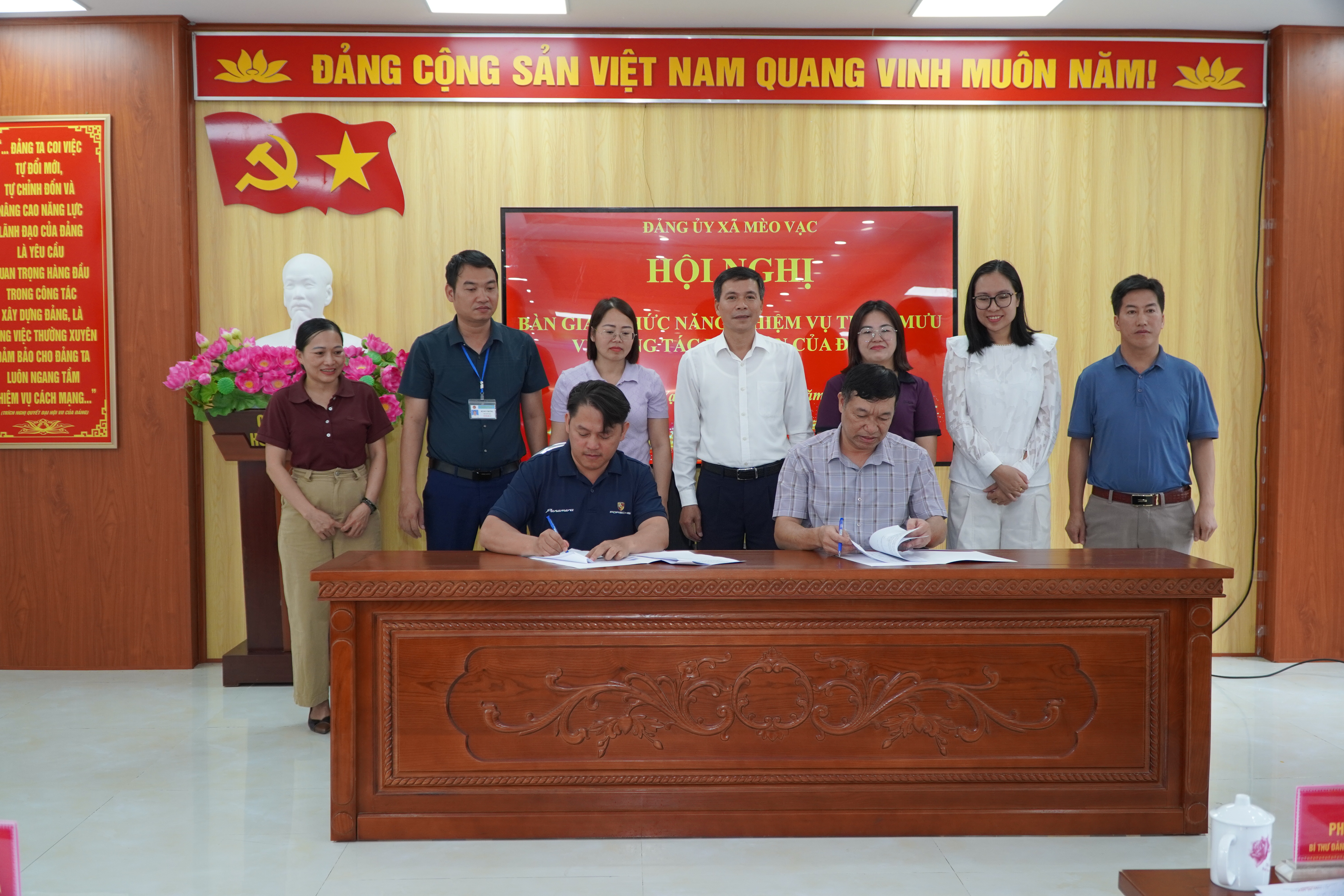 Xã Mèo Vạc tổ chức Hội nghị bàn giao chức năng, nhiệm vụ tham mưu về công tác dân vận
