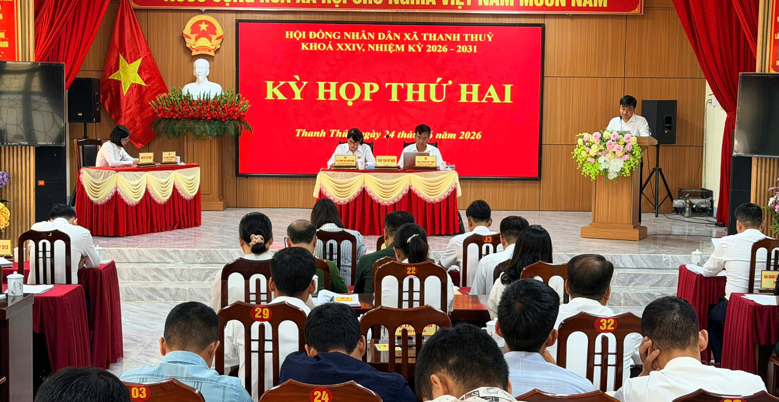 KỲ HỌP THỨ HAI, HỘI ĐỒNG NHÂN DÂN XÃ THANH THỦY 