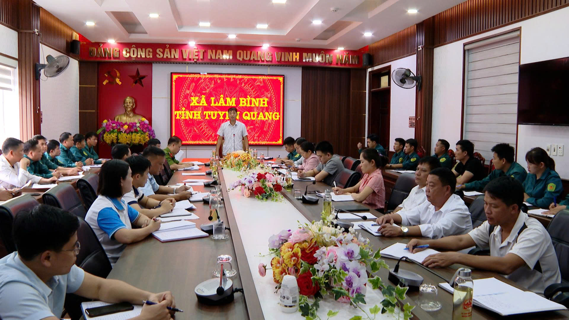 Xã Lâm Bình họp rút kinh nghiệm công tác khám sơ tuyển, triển khai nhiệm vụ công tác khám tuyển nghĩa vụ quân sự và Công an nhân dân năm 2026