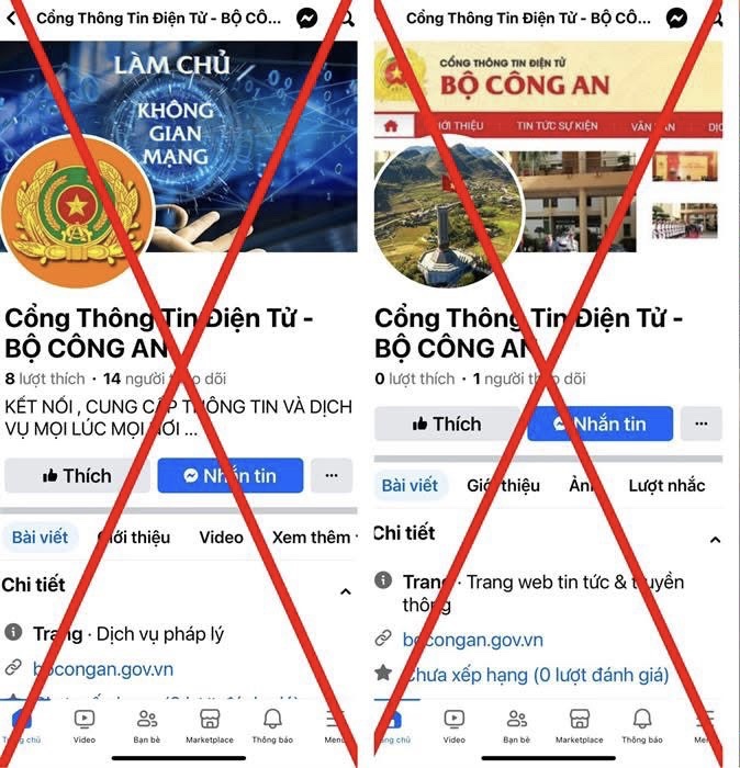 CẢNH BÁO THỦ ĐOẠN GIẢ MẠO TÀI KHOẢN FACEBOOK CỦA LỰC LƯỢNG CÔNG AN ĐỂ LỪA ĐẢO CHIẾM ĐOẠT TÀI SẢN