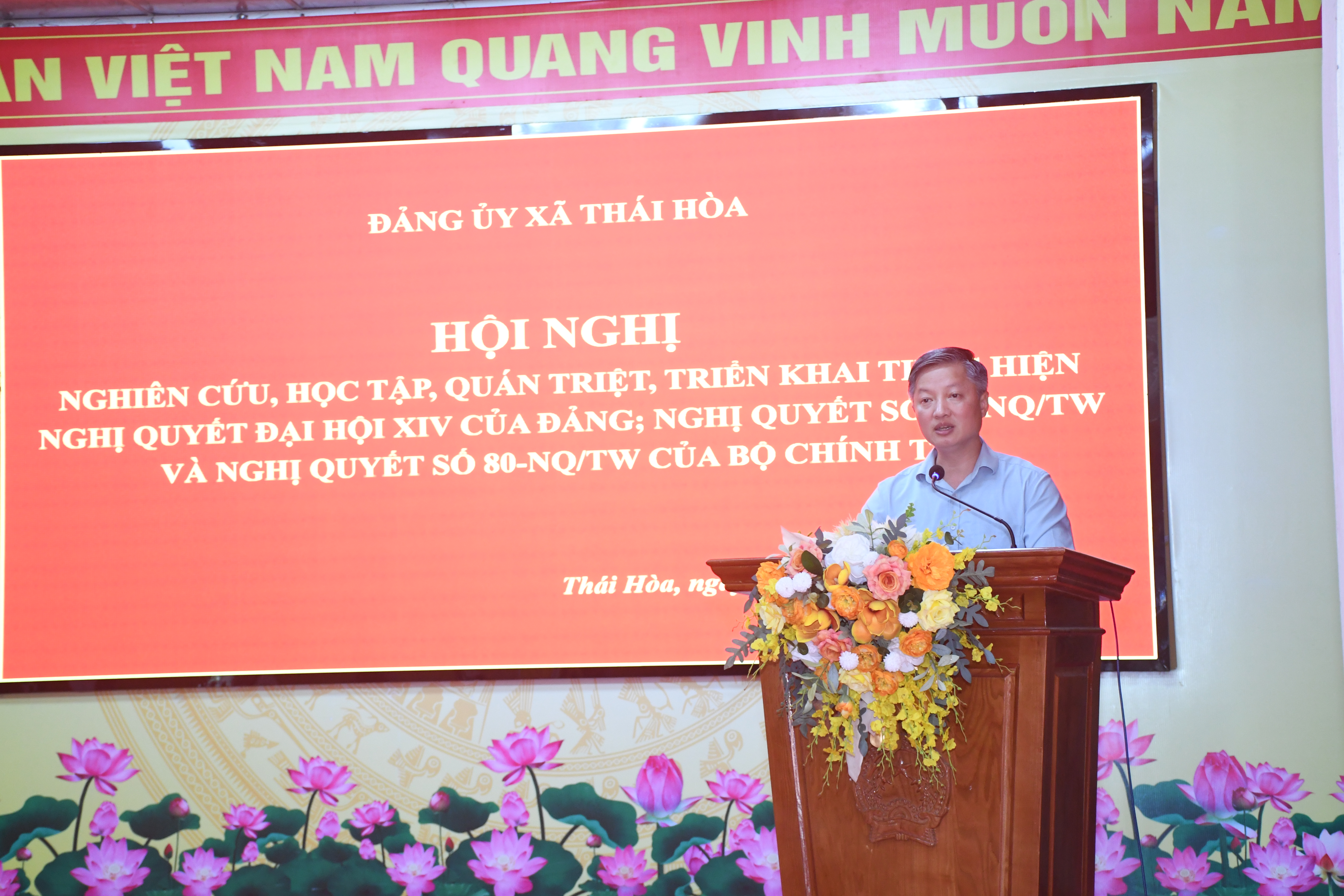 HỘI NGHỊ NGHIÊN CỨU, HỌC TẬP, QUÁN TRIỆT, TRIỂN KHAI THỰC HIỆN NGHỊ QUYẾT ĐẠI HỘI XIV CỦA ĐẢNG; NGHỊ QUYẾT SỐ 79-NQ/TW VÀ NGHỊ QUYẾT SỐ 80-NQ/TW CỦA BỘ CHÍNH TRỊ