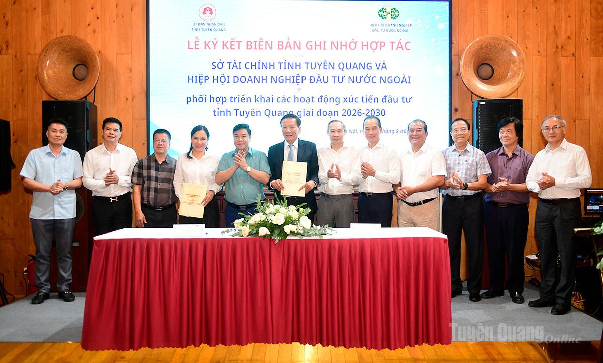 Tuyên Quang và Hiệp hội Doanh nghiệp đầu tư nước ngoài ký kết hợp tác xúc tiến đầu tư