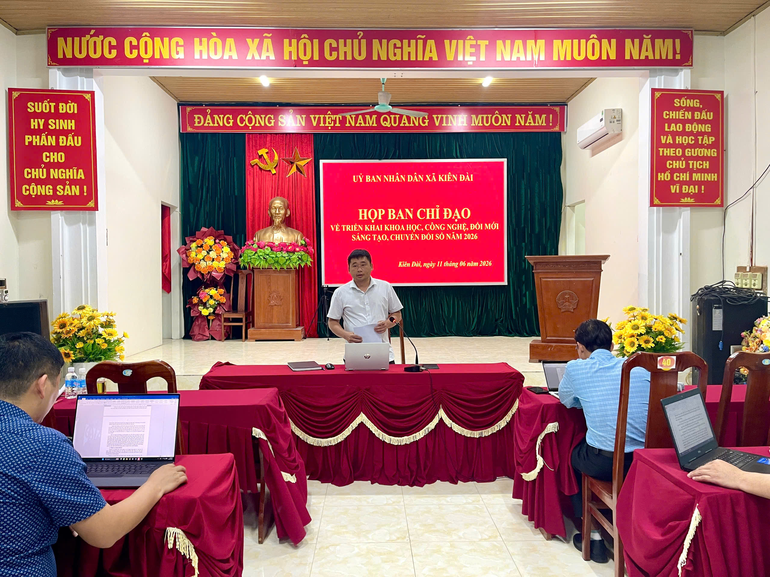 Kiên Đài: Họp Ban Chỉ đạo về triển khai khoa học, công nghệ, đổi mới sáng tạo, chuyển đổi số năm 2026