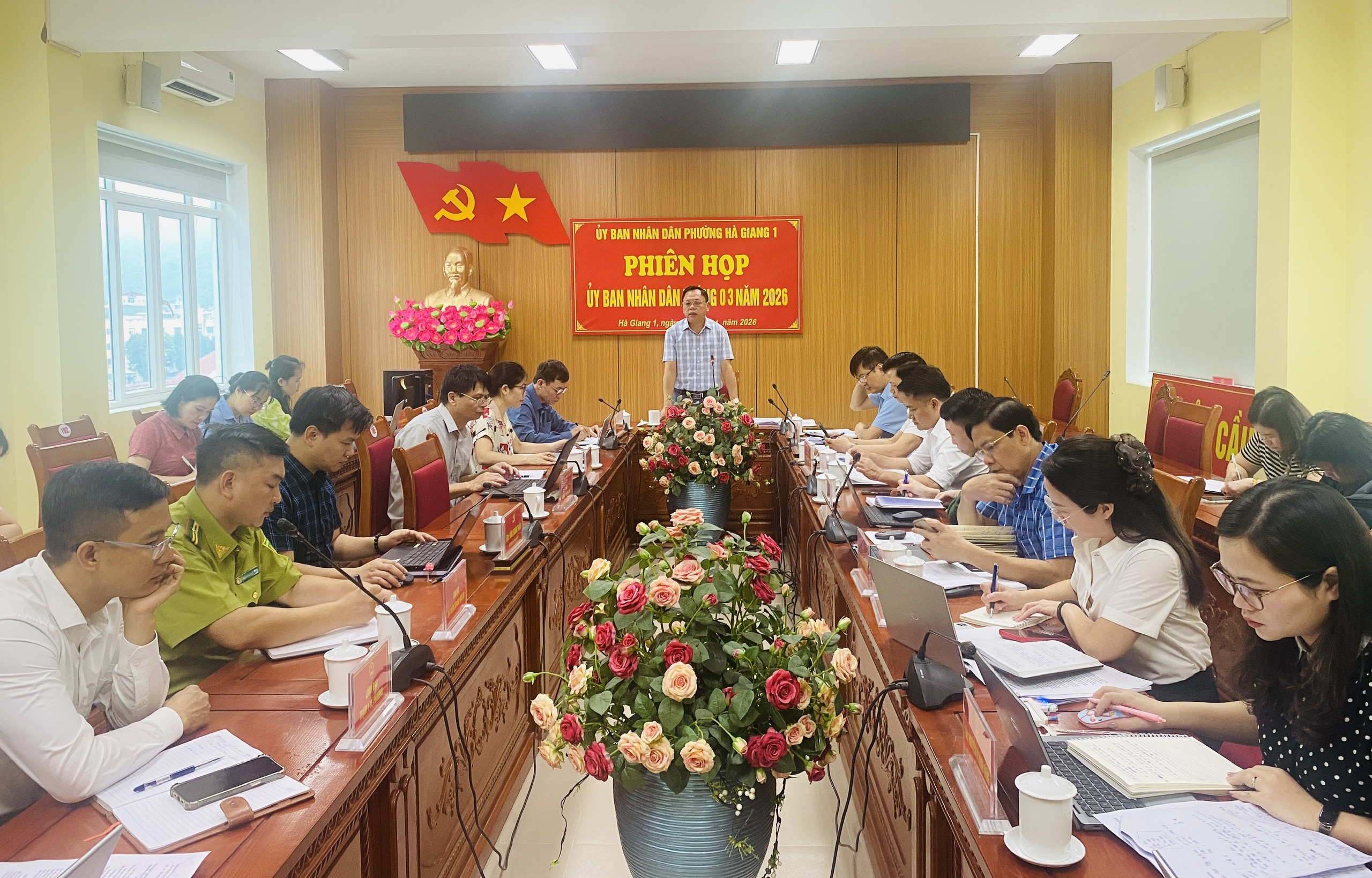 UBND phường Hà Giang 1 tổ chức phiên họp tháng 3/2026