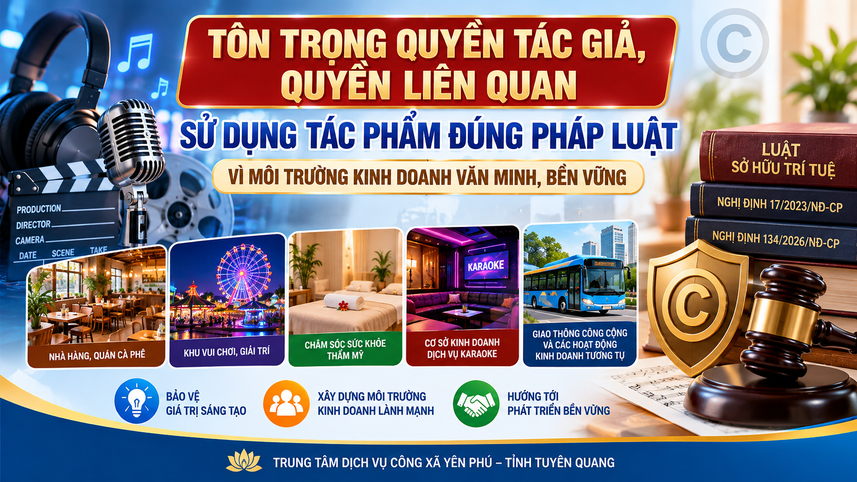 NÂNG CAO Ý THỨC CHẤP HÀNH PHÁP LUẬT VỀ QUYỀN TÁC GIẢ, QUYỀN LIÊN QUAN TRONG HOẠT ĐỘNG KINH DOANH, THƯƠNG MẠI