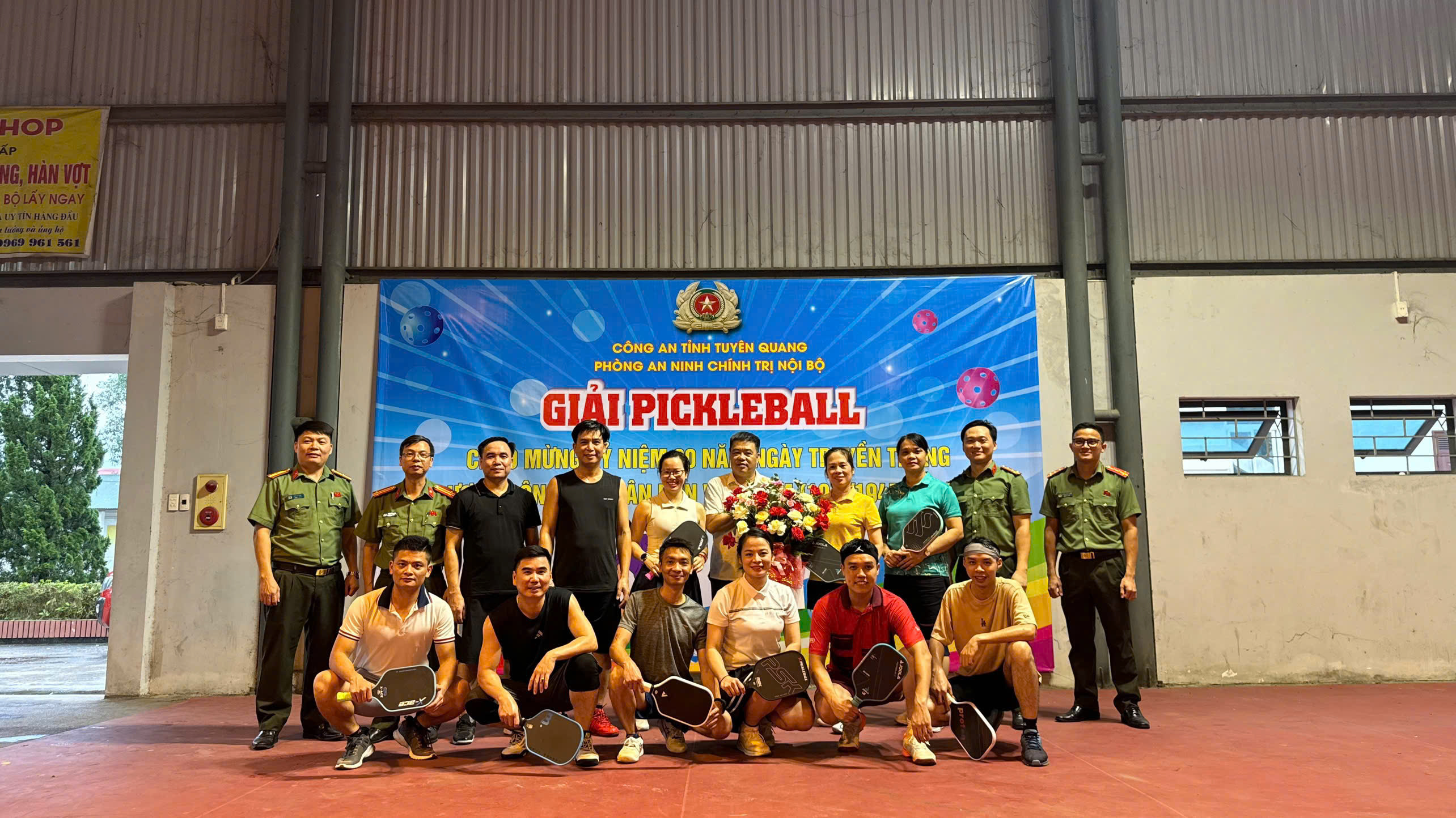 Phòng An ninh chính trị nội bộ, Công an tỉnh Tuyên Quang tổ chức giải pickleball chào mừng Ngày 19/8