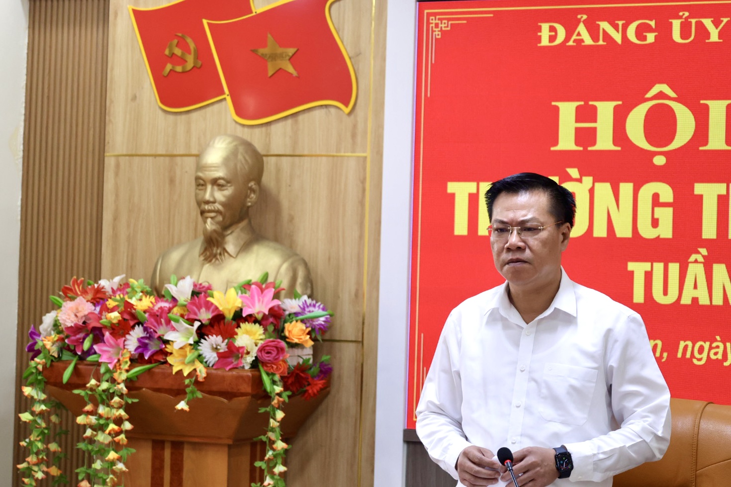 Đảng ủy xã Đồng Văn tổ chức họp Thường trực, Ban Thường vụ Đảng ủy