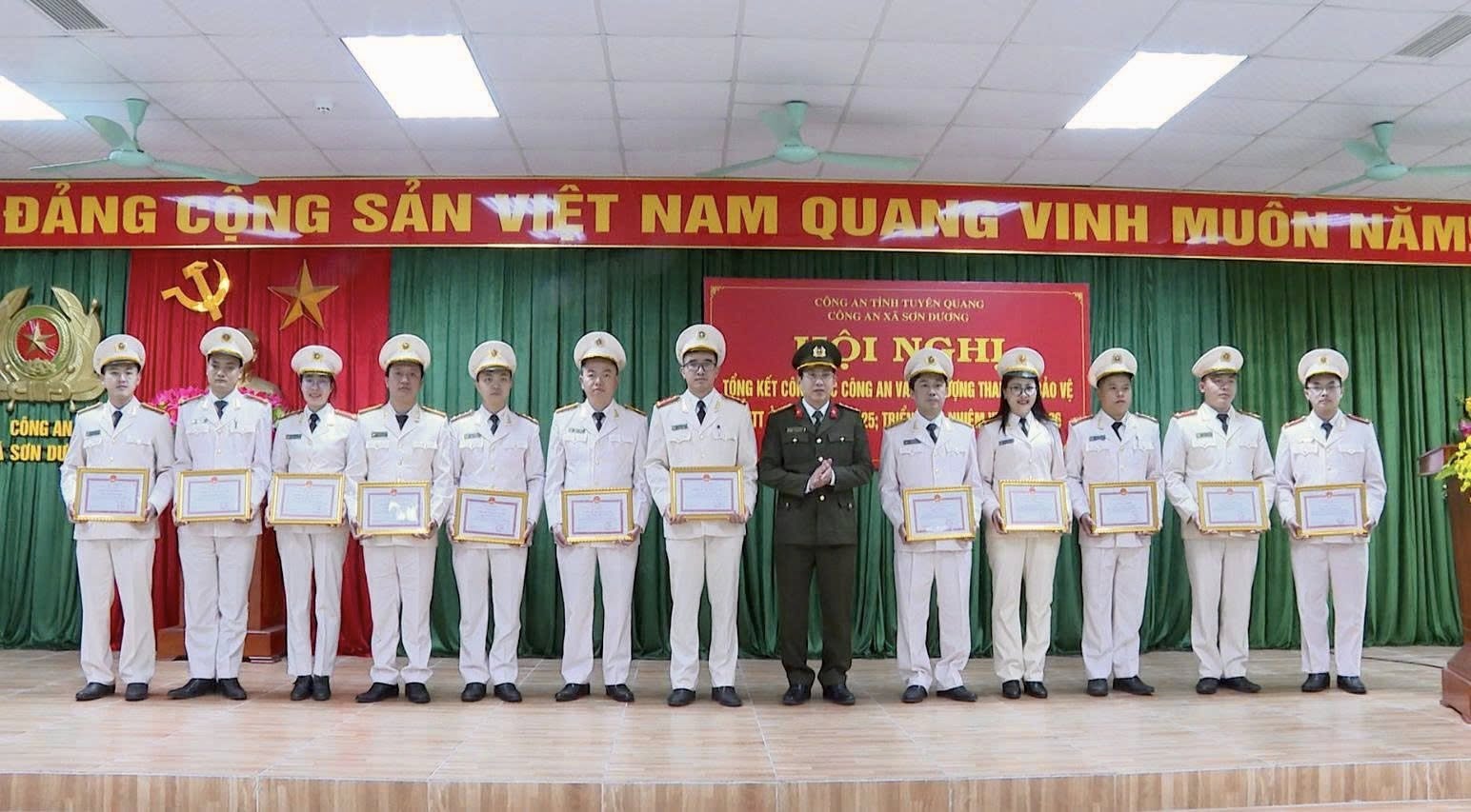 Công an xã Sơn Dương triển khai nhiệm vụ năm 2026