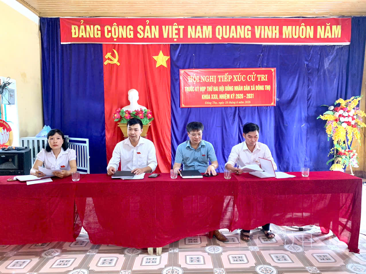 TỔ CHỨC TIẾP XÚC CỬ TRI TRƯỚC KỲ HỌP THỨ HAI HĐND XÃ KHÓA XXII, NHIỆM KỲ 2026 – 2031