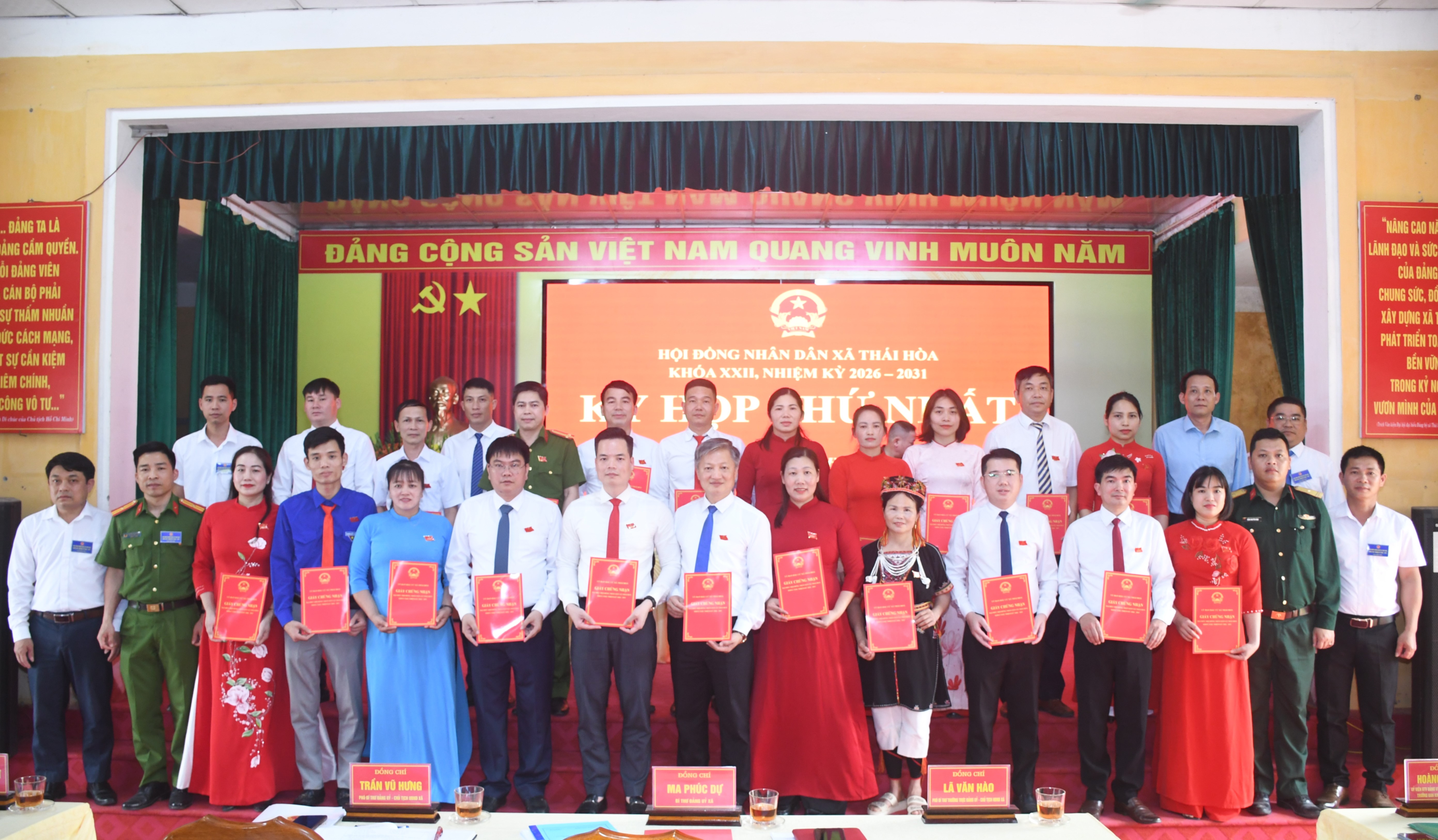 Khai mạc Kỳ họp thứ nhất Hội đồng Nhân dân xã Thái Hòa khóa XXII nhiệm kỳ 2026 - 2031