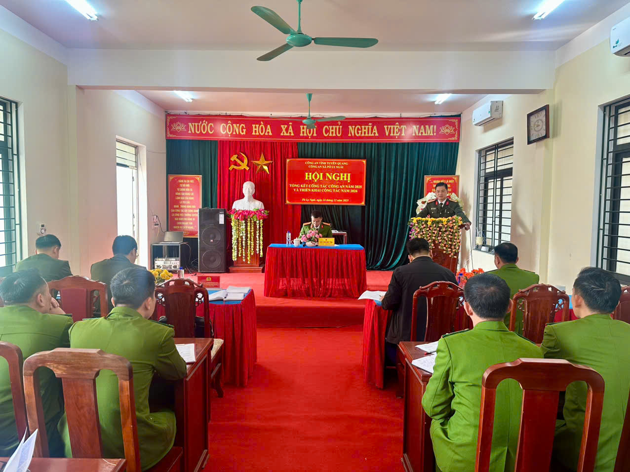 CÔNG AN XÃ PỜ LY NGÀI TỔNG KẾT CÔNG TÁC CÔNG AN NĂM 2025, TRIỂN KHAI NHIỆM VỤ CÔNG TÁC NĂM 2026