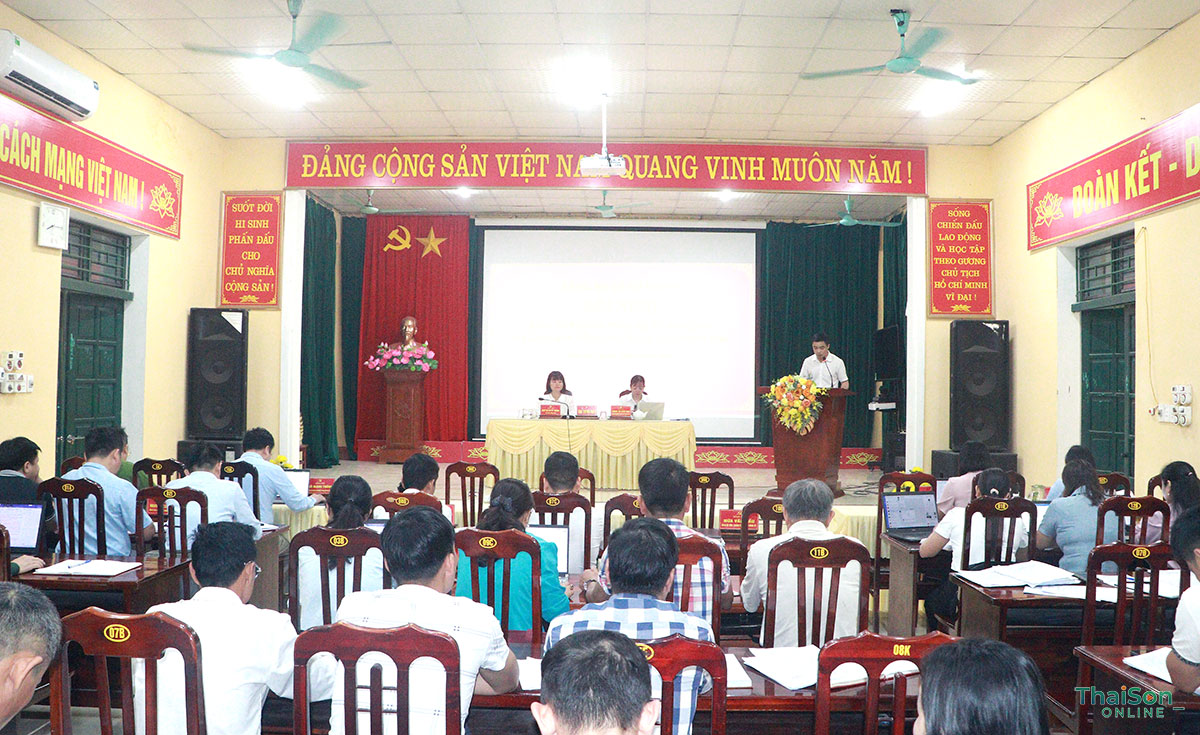 Xã Thái Sơn tổ chức Hội nghị Ban Chấp hành Đảng bộ xã và giao ban công tác Đảng quý I năm 2026