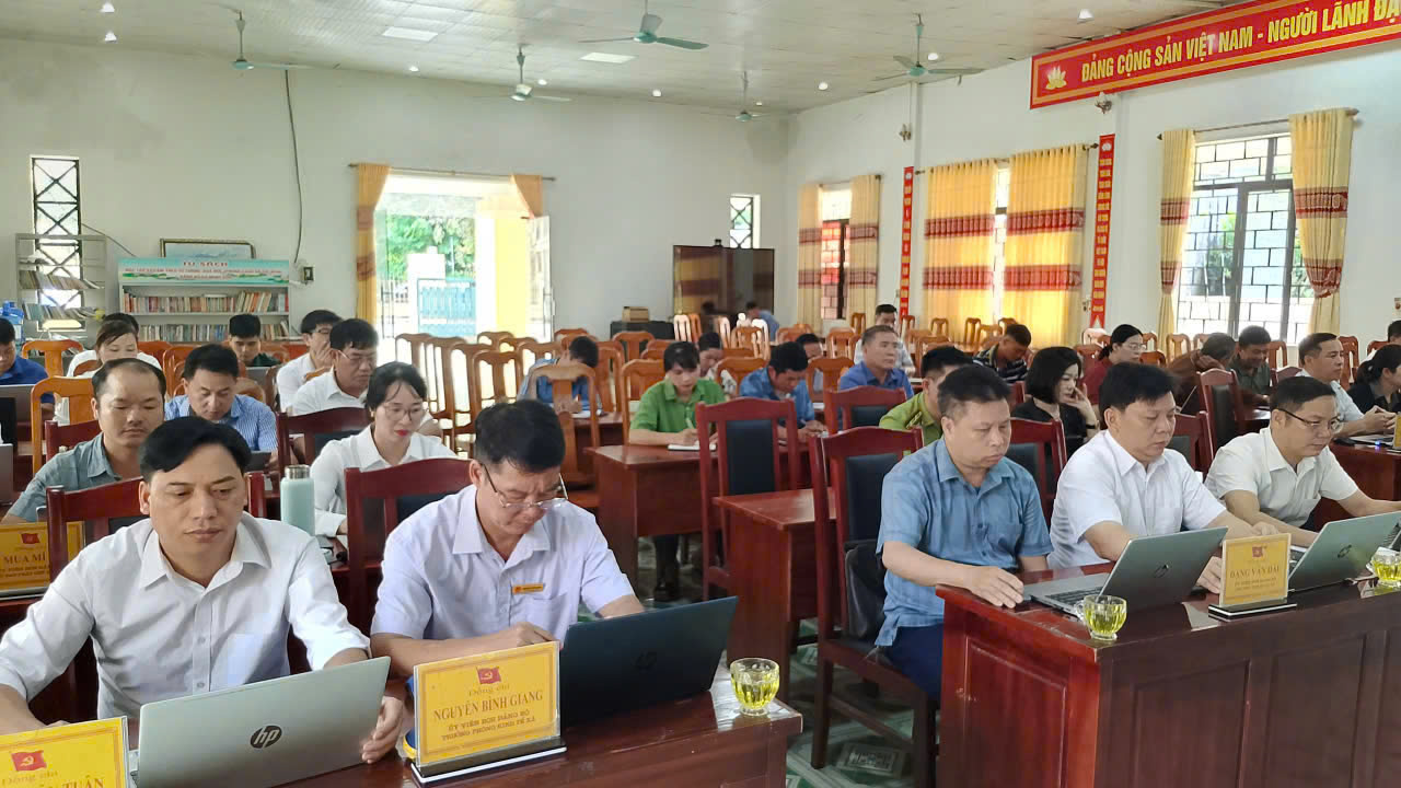 HỘI NGHỊ BAN CHẤP HÀNH ĐẢNG BỘ XÃ MINH SƠN LẦN THỨ 6 KHÓA I NHIỆM KỲ 2025 2030