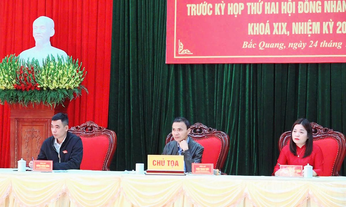 Tổ Đại biểu số 14 HĐND tỉnh Tuyên Quang tiếp xúc cử tri tại xã Bắc Quang