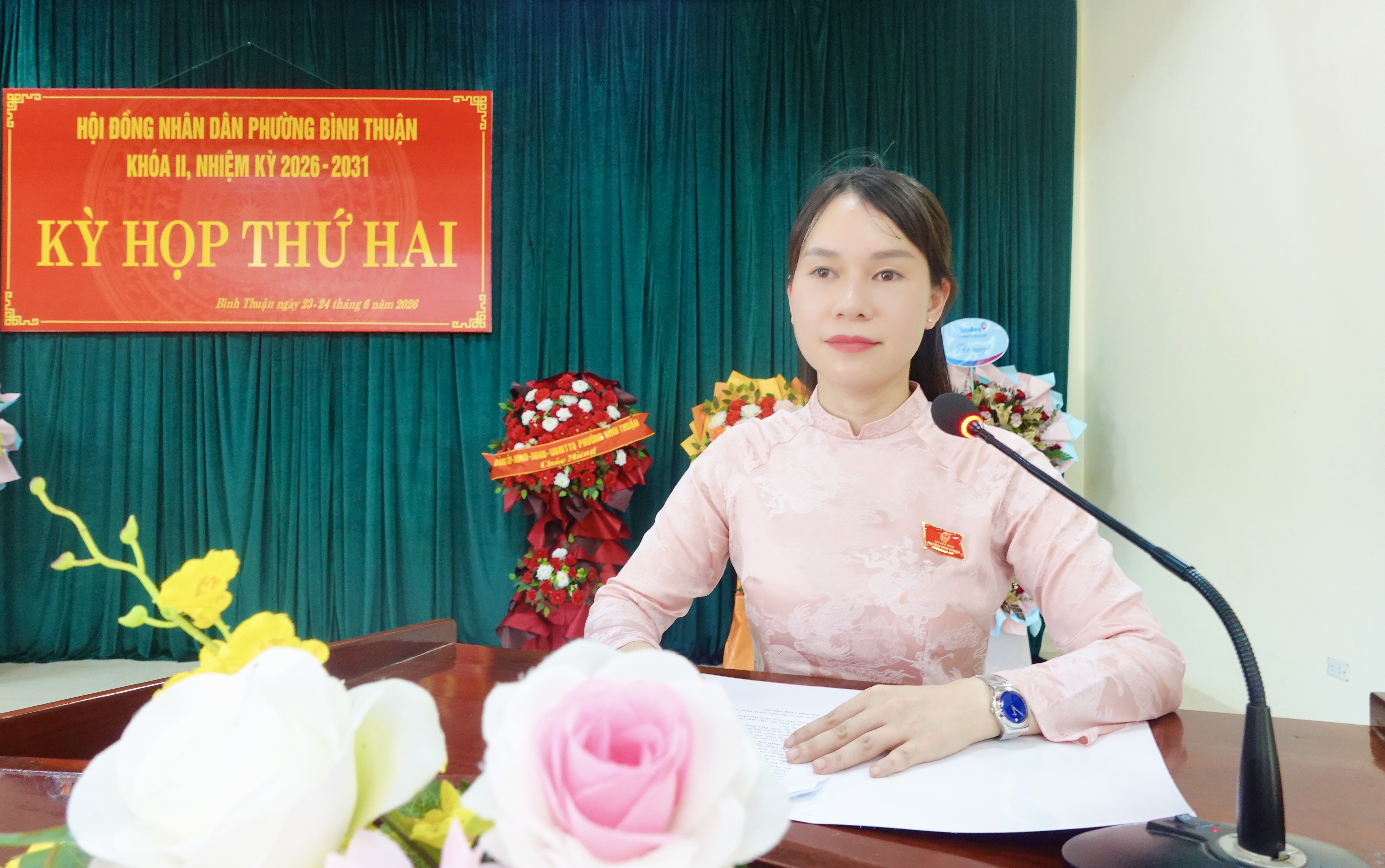 PHƯỜNG BÌNH THUẬN TỔ CHỨC KỲ HỌP THỨ HAI HĐND PHƯỜNG KHÓA II, NHIỆM KỲ 2026 - 2031