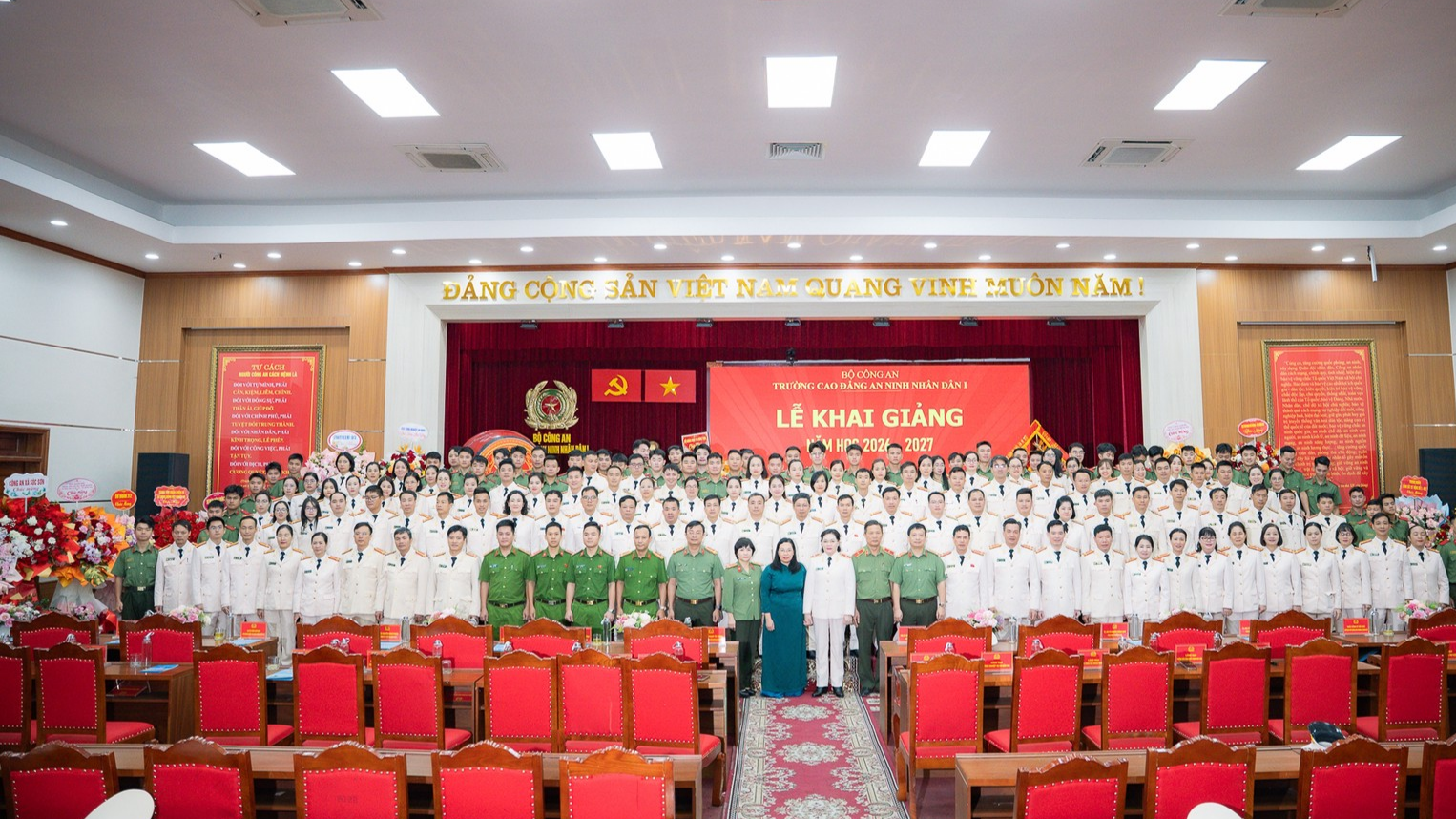 TRƯỜNG CAO ĐẲNG ANND I KHAI GIẢNG NĂM HỌC MỚI TẠI 02 ĐIỂM ĐÀO TẠO PHÍA BẮC VÀ PHÍA NAM