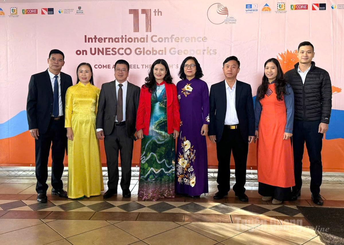 Đoàn đại biểu tỉnh Tuyên Quang tham dự Hội nghị quốc tế lần thứ 11 của UNESCO về Công viên địa chất tại Chi Lê