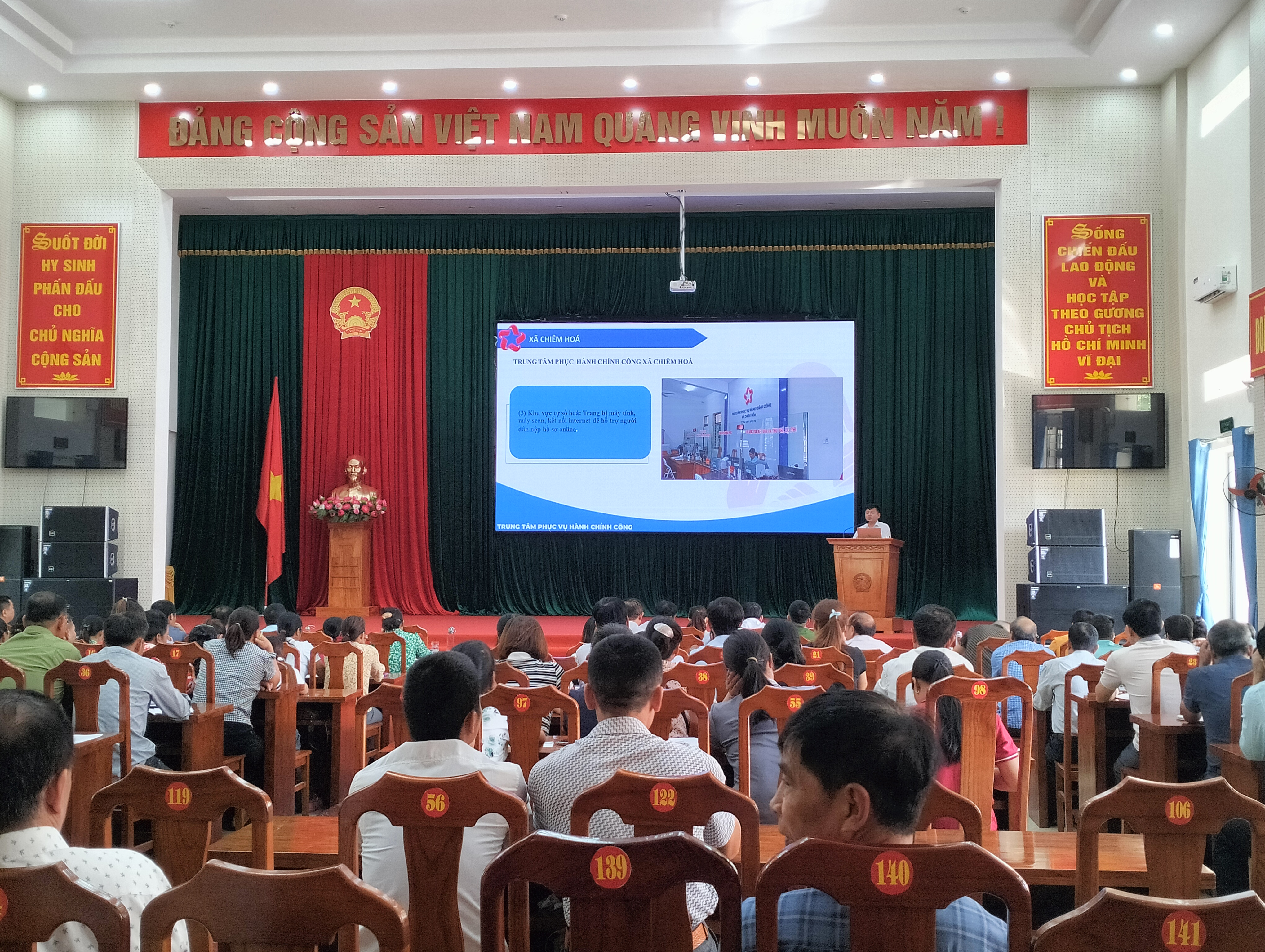 UBND xã Chiêm Hóa tổ chức Hội nghị tập huấn chuyển đổi số cho tổ công nghệ số cộng đồng 
