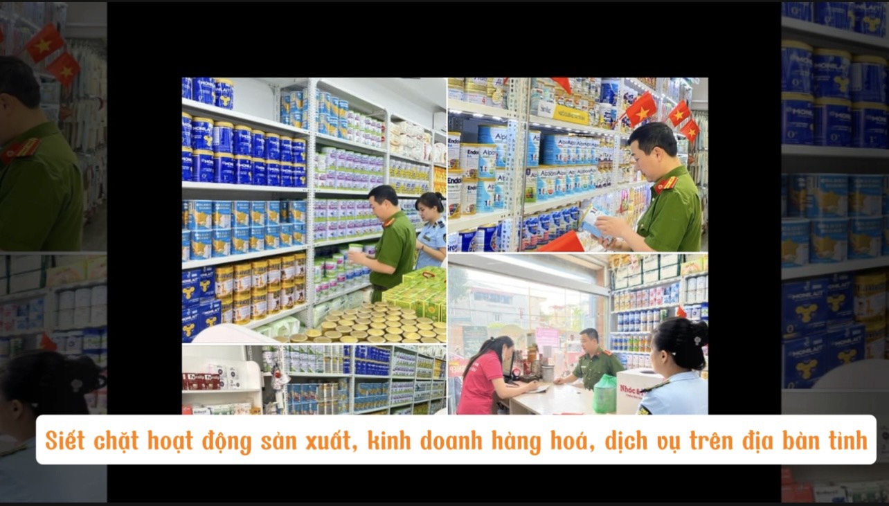 Siết chặt hoạt động sản xuất, kinh doanh hàng hóa, dịch vụ trên địa bàn tỉnh
