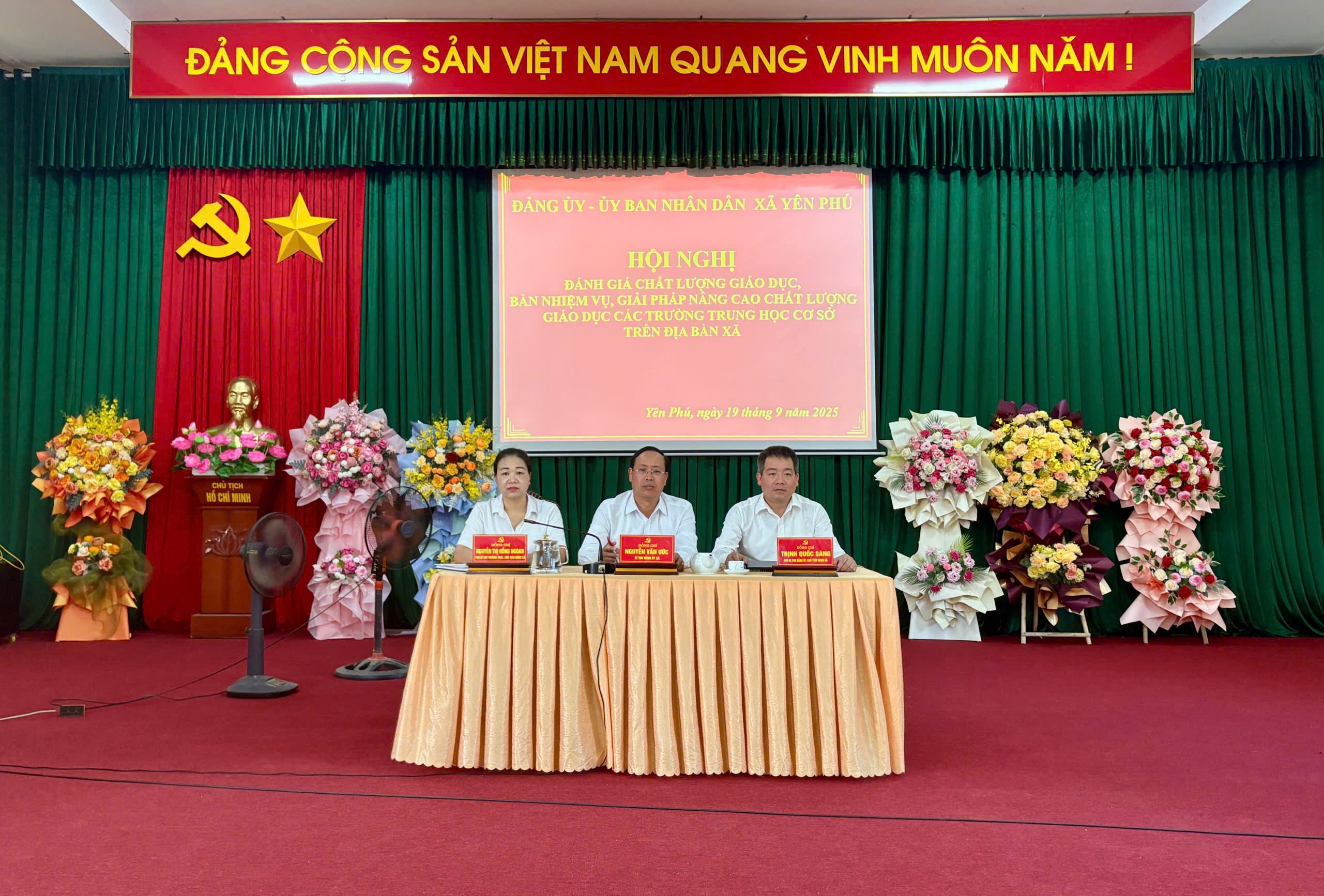 ĐẢNG ỦY, UBND XÃ YÊN PHÚ, TỈNH TUYÊN QUANG TỔ CHỨC HỘI NGHỊ ĐÁNH GIÁ CHẤT LƯỢNG GIÁO DỤC,  BÀN NHIỆM VỤ, GIẢI PHÁP NÂNG CAO CHẤT LƯỢNG GIÁO DỤC CÁC TRƯỜNG TRUNG HỌC CƠ SỞ TRÊN ĐỊA BÀN